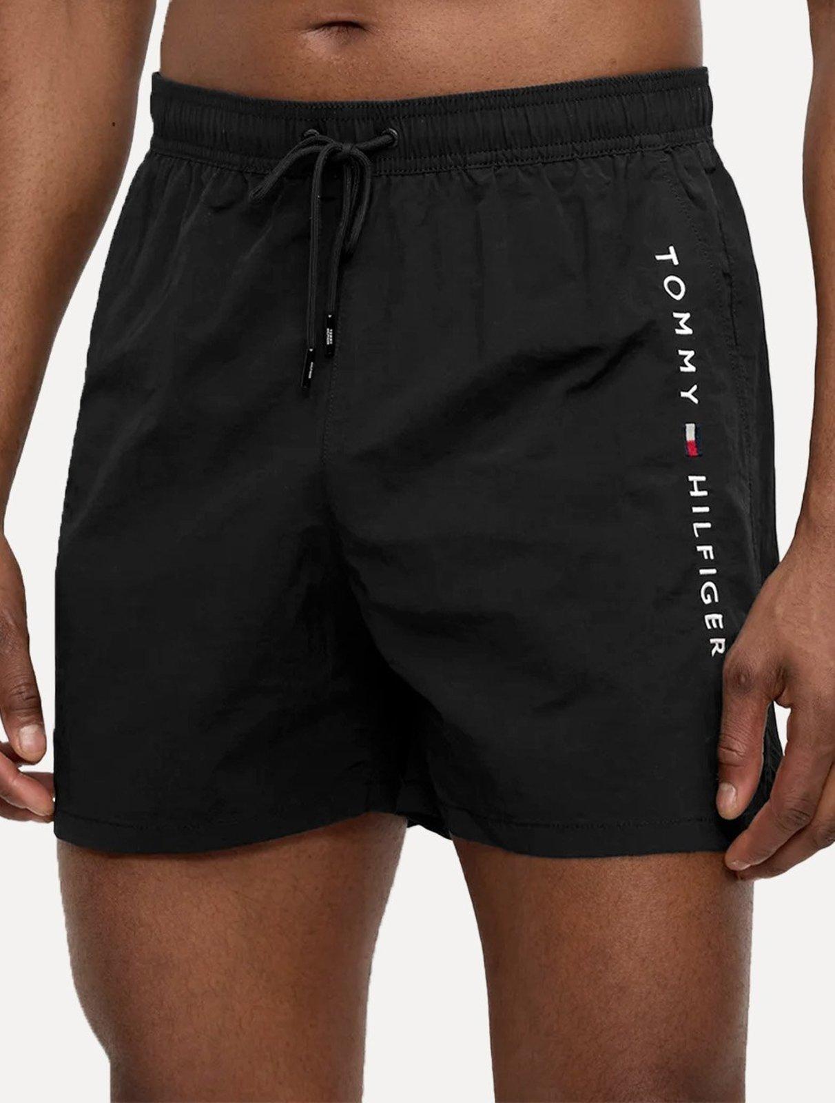 Short Tommy Hilfiger Masculino Medium Drawstring Zip Pocket Preto