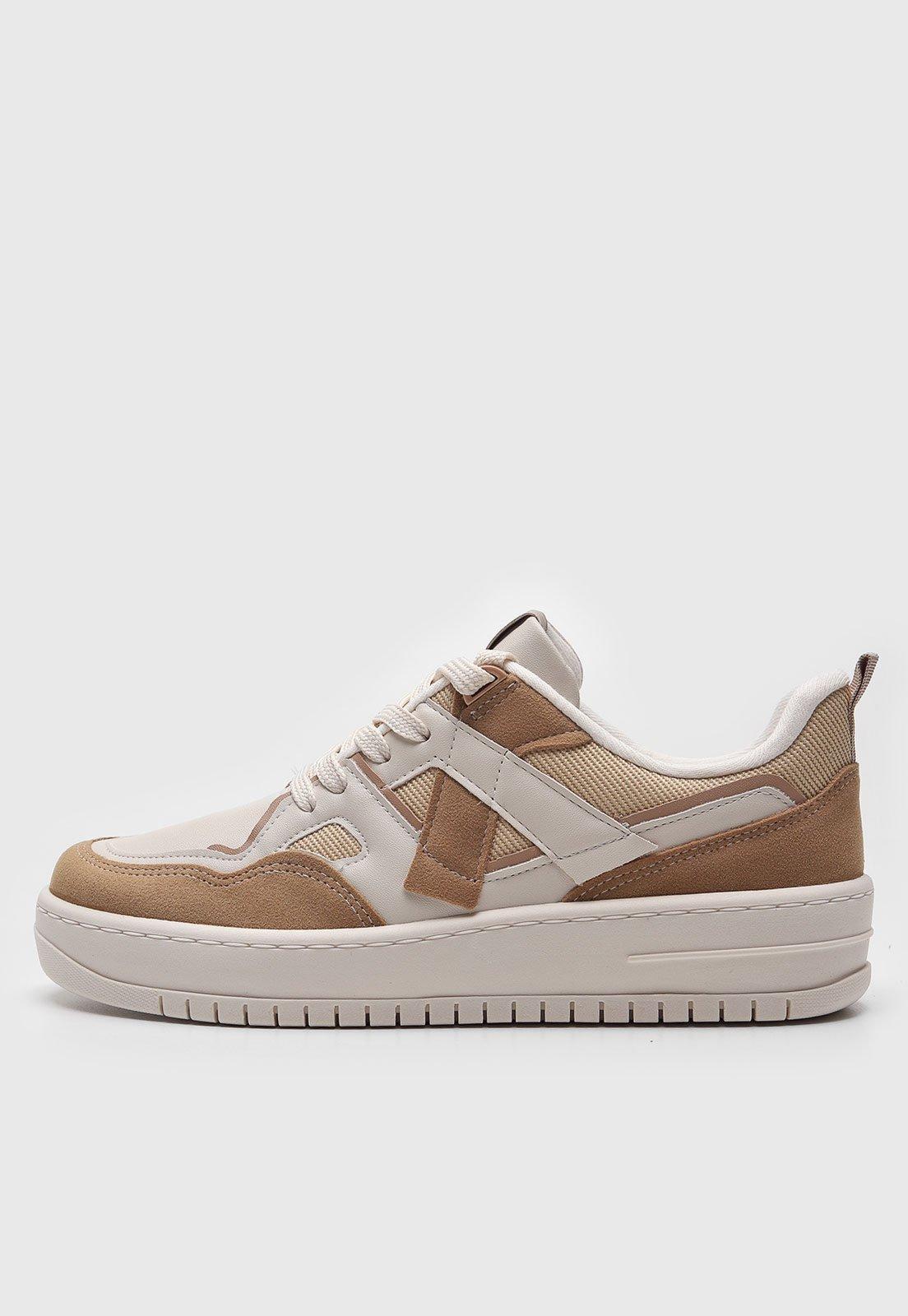 Tênis Vizzano Recorte Off-White