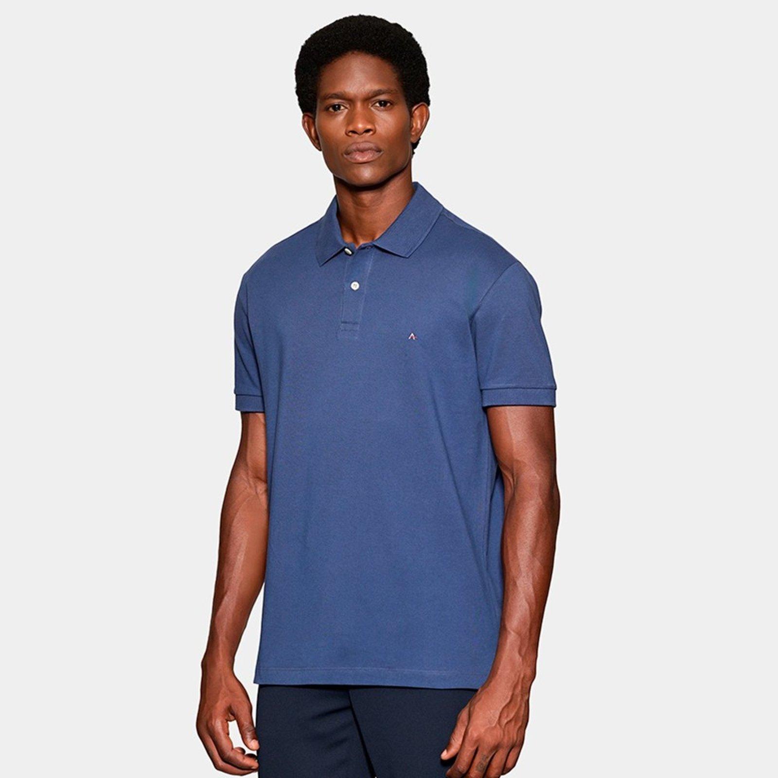 Camisa Polo Aramis Detalhe Interno In26 Azul Masculino