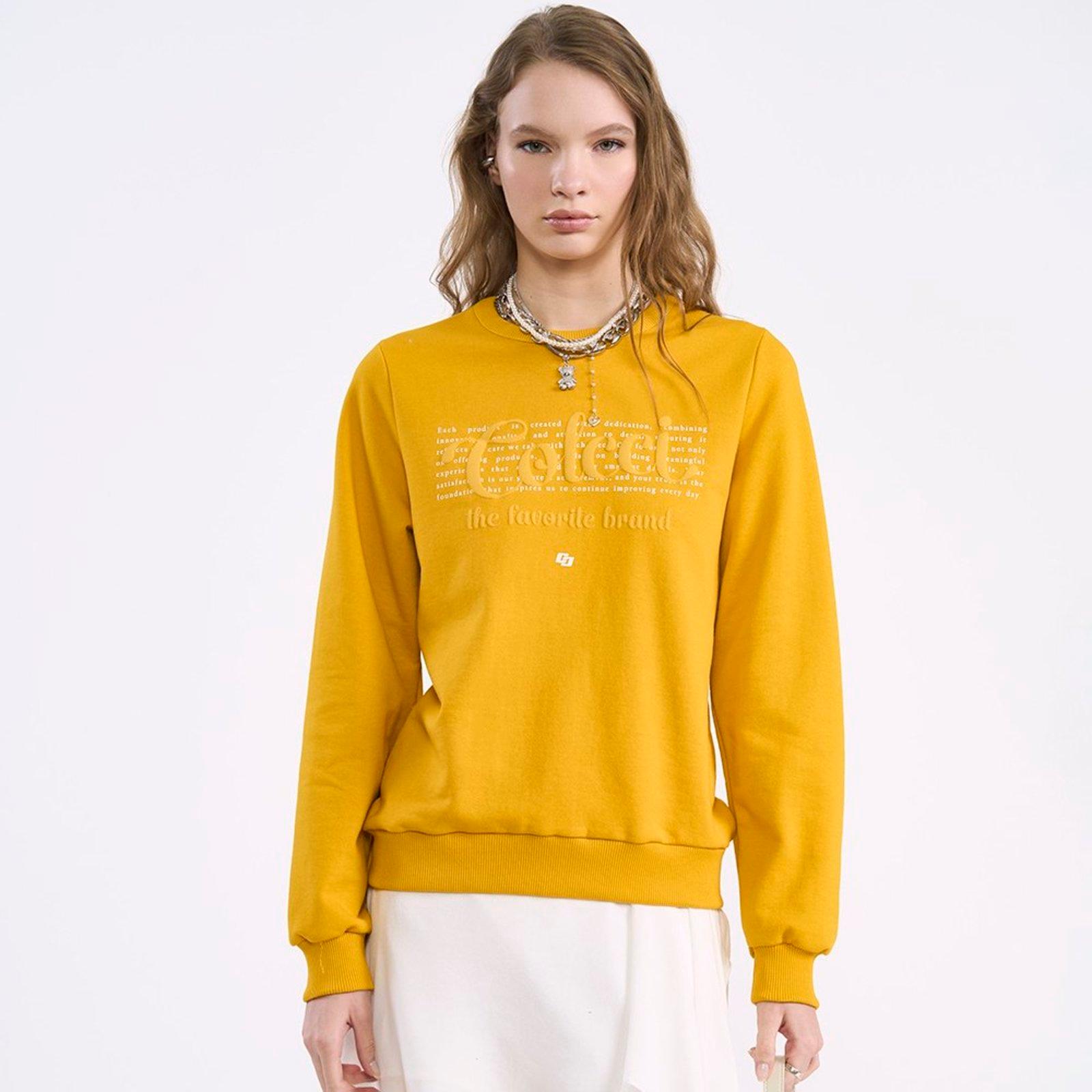 Moletom Colcci Favorite In26 Amarelo Feminino