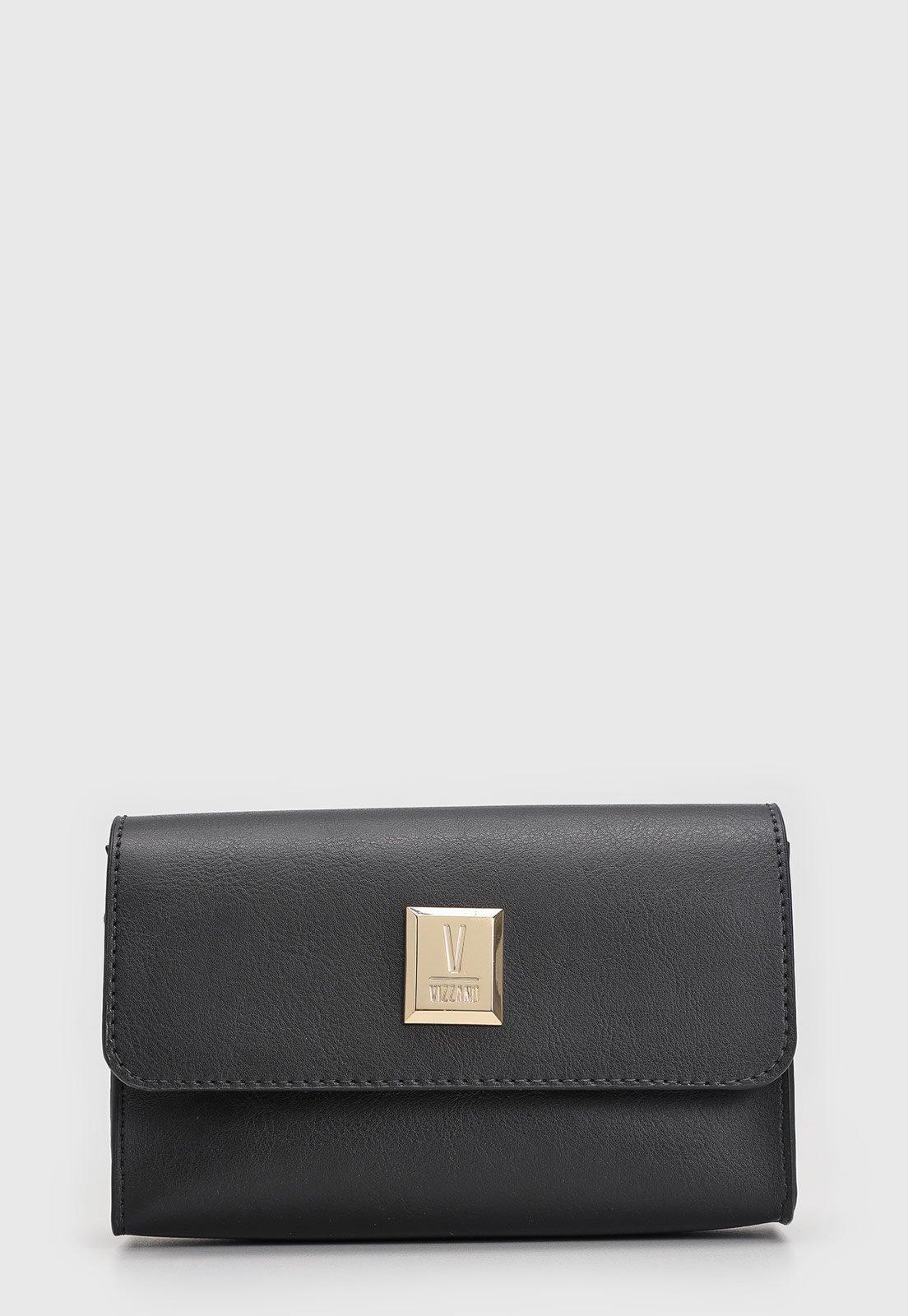 Bolsa Tiracolo Vizzano Alça Meio Corrente Preta