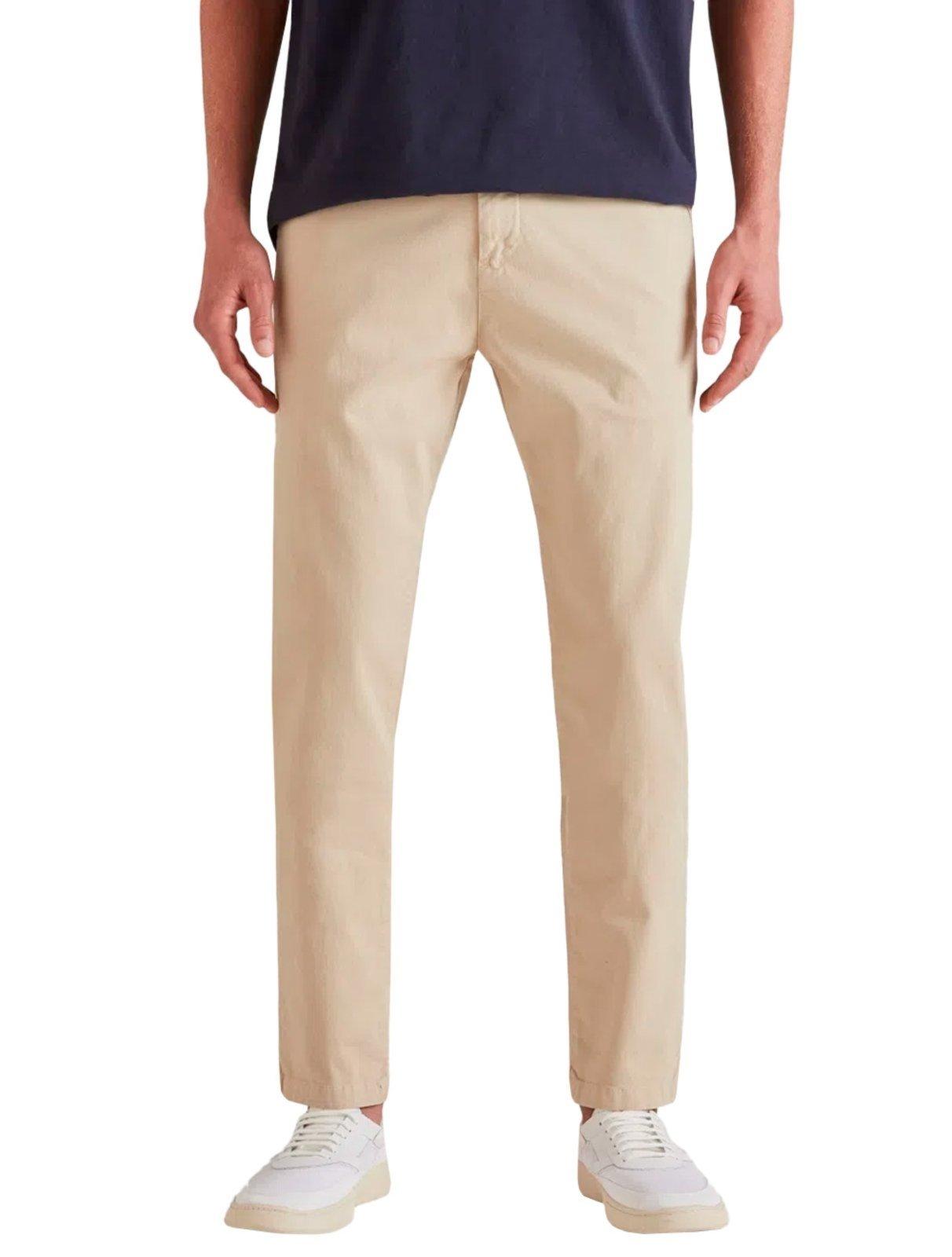 Calça Reserva Masculina de Sarja Casual Iron Areia