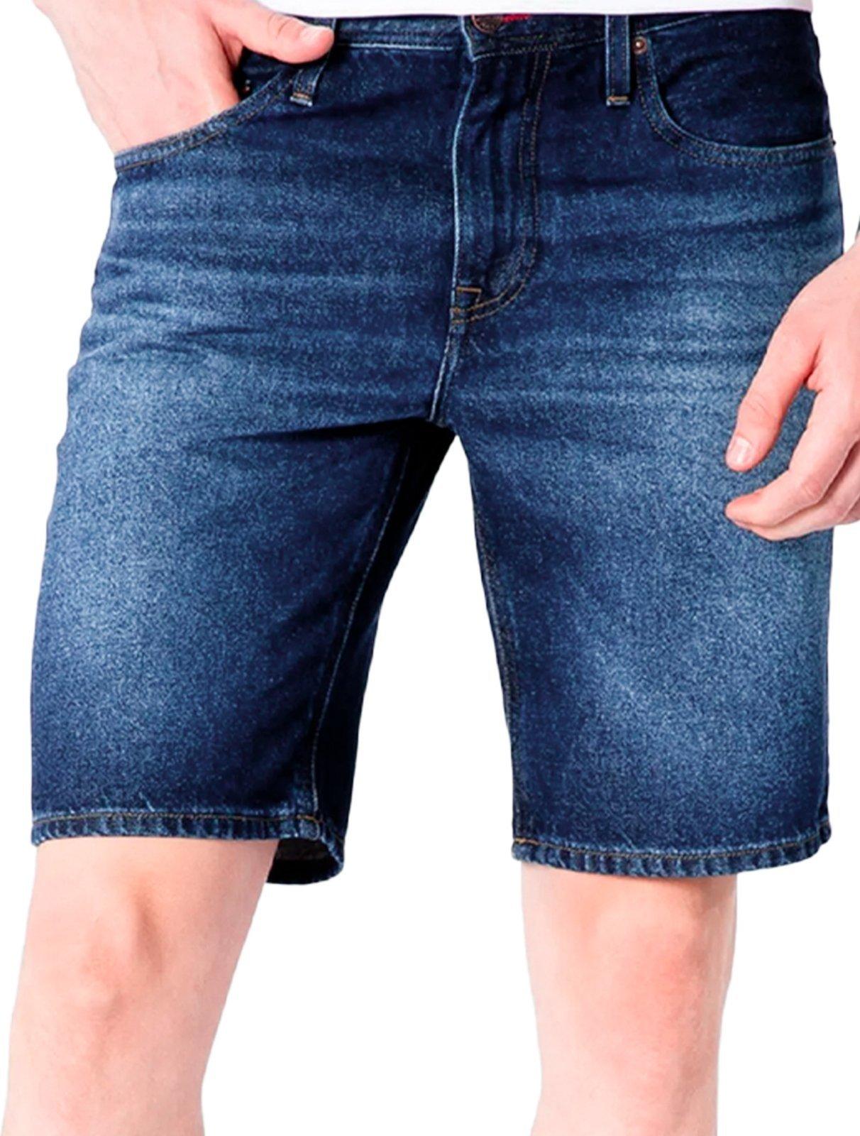Bermuda Tommy Hilfiger Jeans Masculina Straight Brooklyn Boston Azul