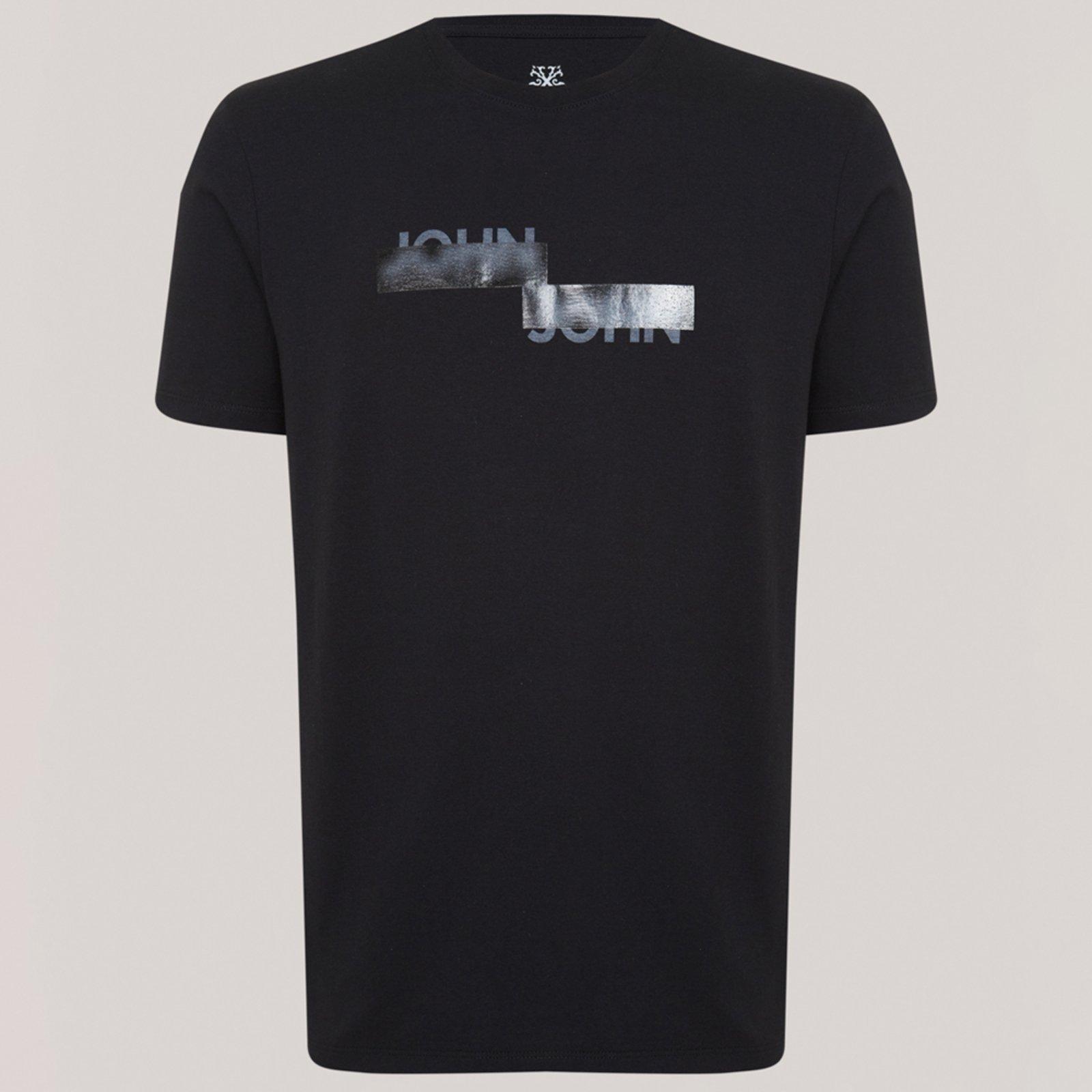 Camiseta John John Double Blur Pr26 Preto Masculino