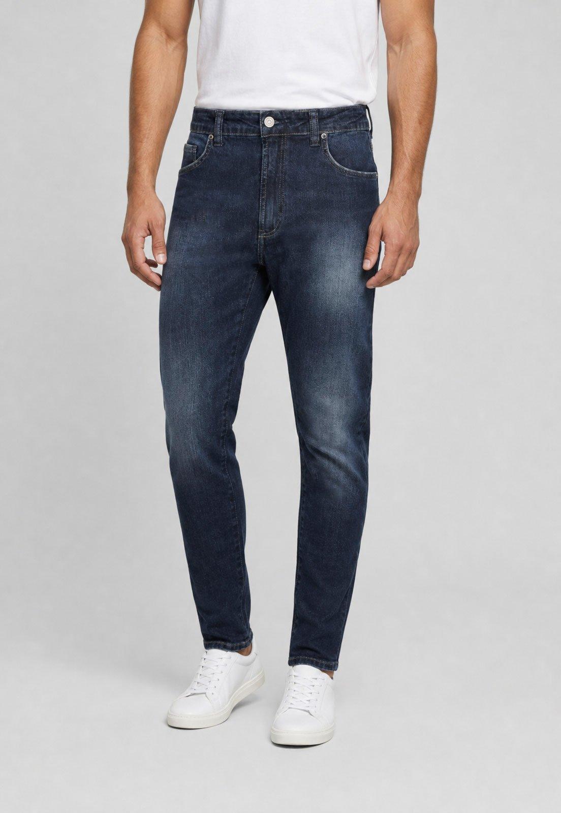 Calça Jeans Masculina Colcci Cintura Média Azul Escuro