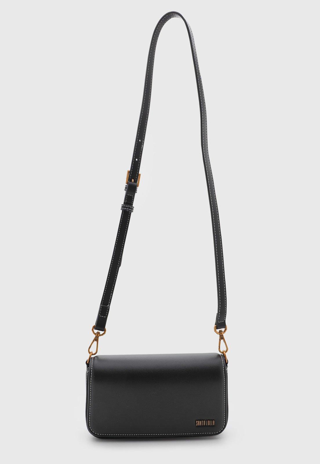 Bolsa Feminina Santa Lolla Alça Transversal Preta