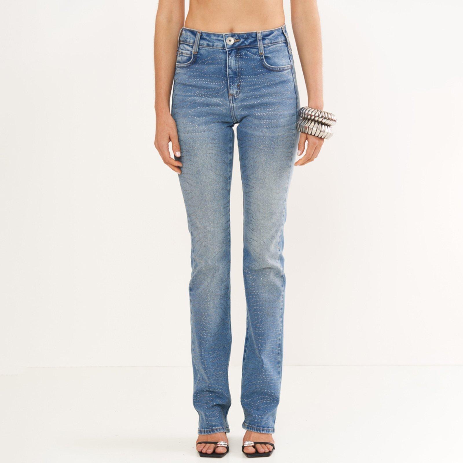 Calça Jeans Colcci Bia Reta Fog Pr26 Azul Feminino