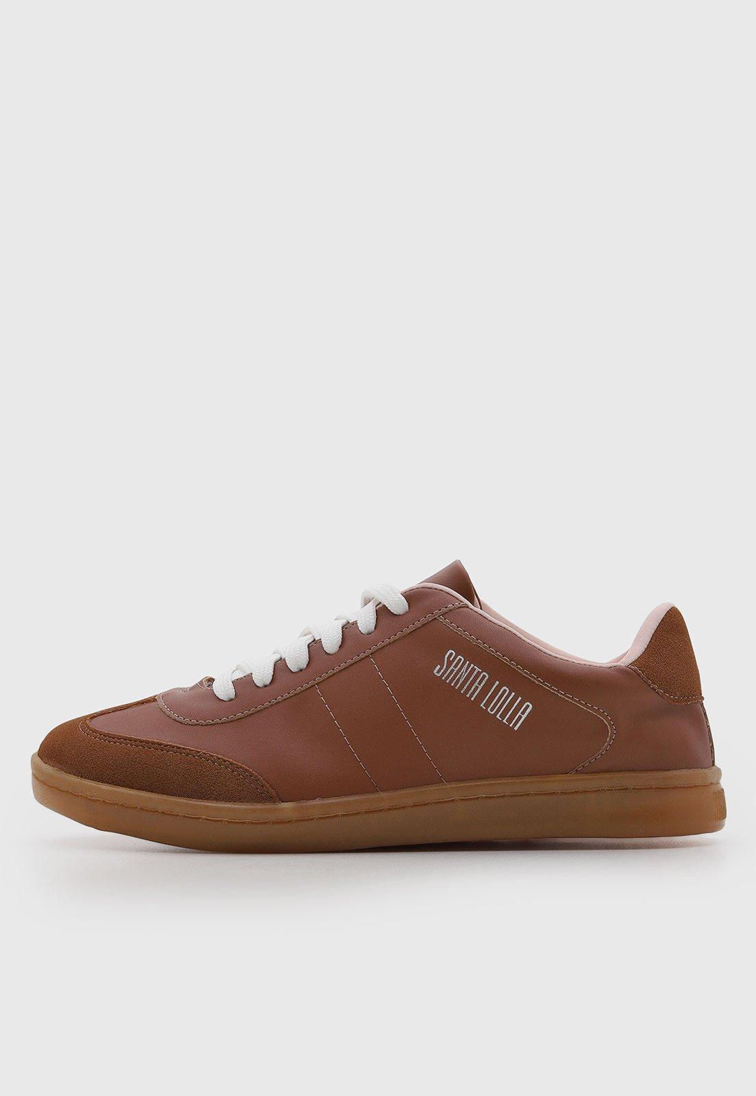 Tênis Feminino Santa Lolla Couro Marrom