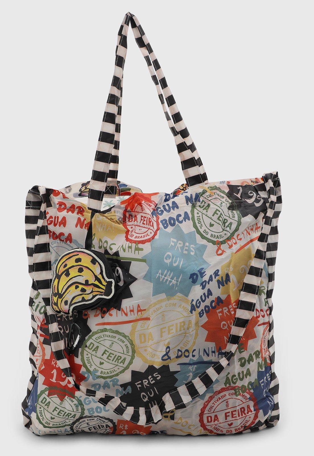 Bolsa Feminina FARM Estampa Banana Branca