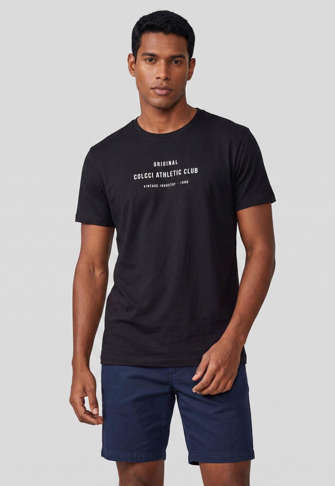 Camiseta Masculina Colcci Preto