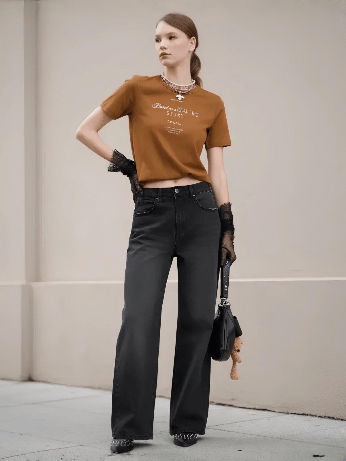 Calça Jeans Feminina Wide Leg Nostalgic Leoni Colcci