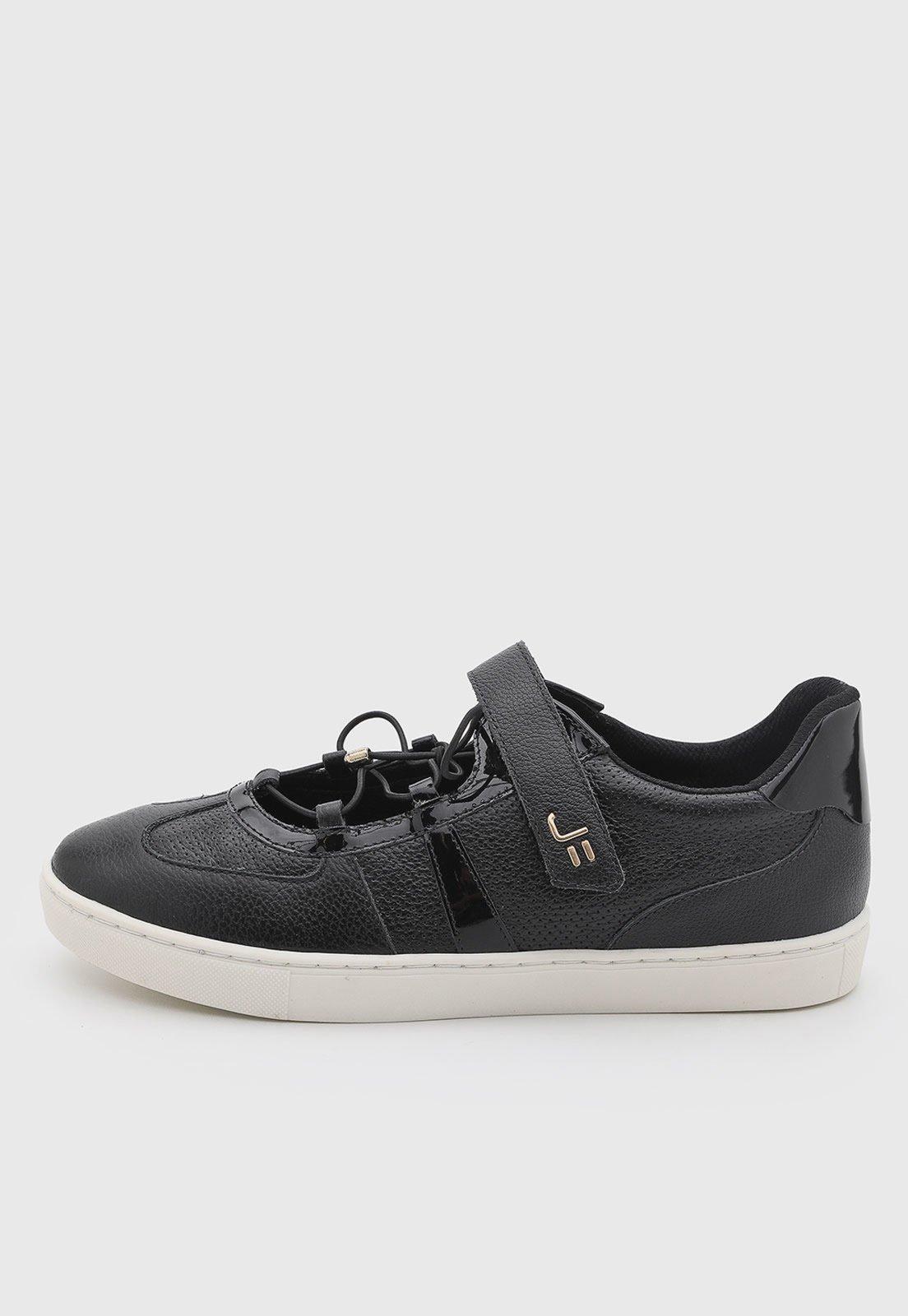 Tênis Feminino Jorge Bischoff Couro Preto