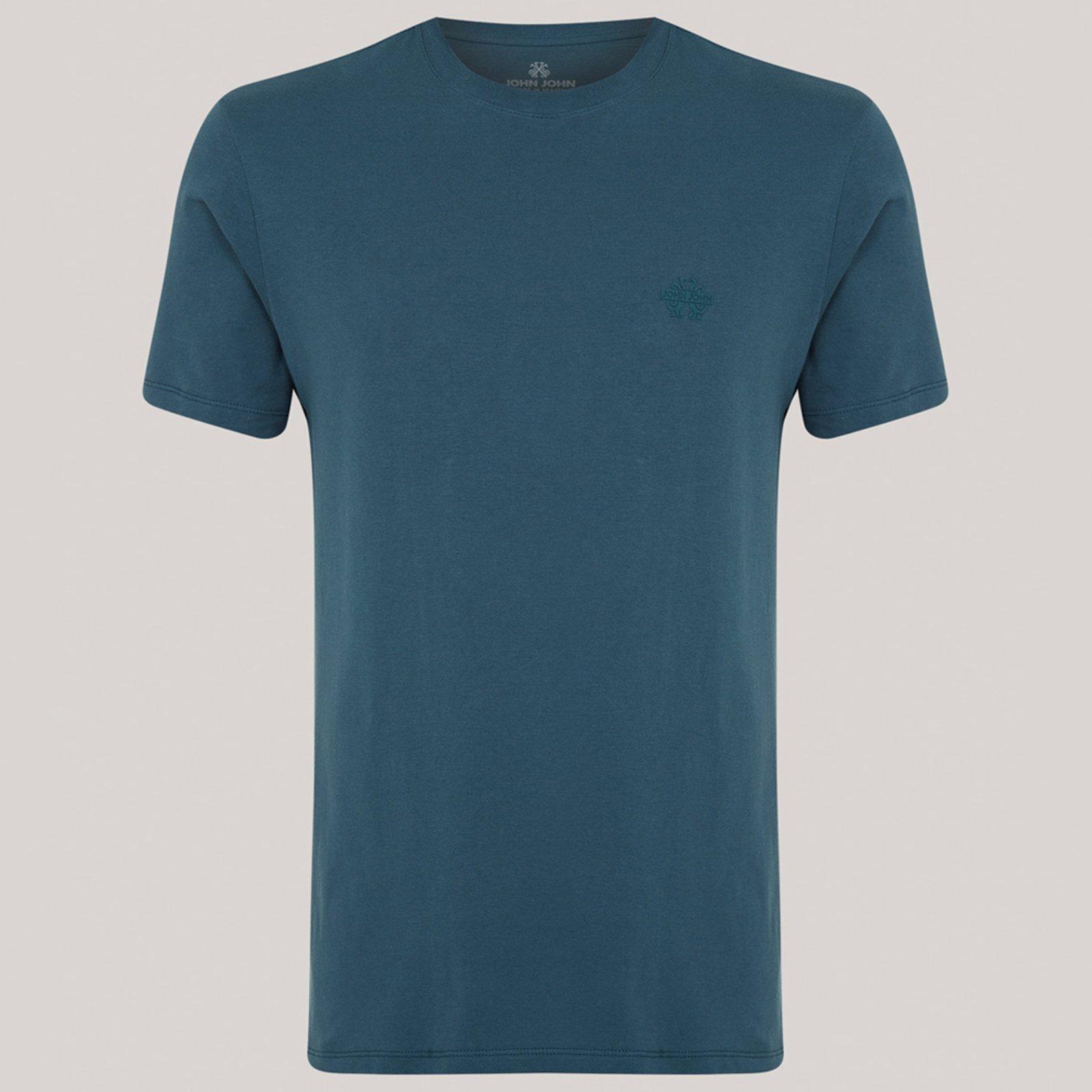 Camiseta John John Regular Light Pr26 Azul Masculino