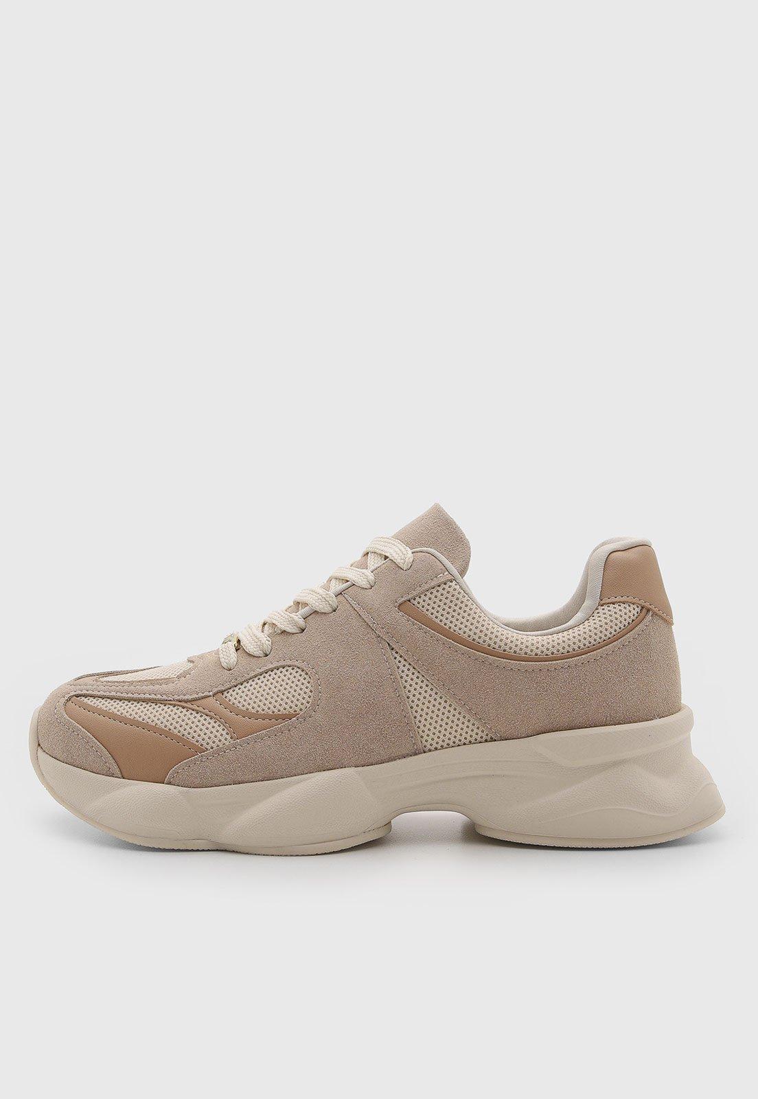 Tênis Feminino Vizzano Casual Chunky Bege