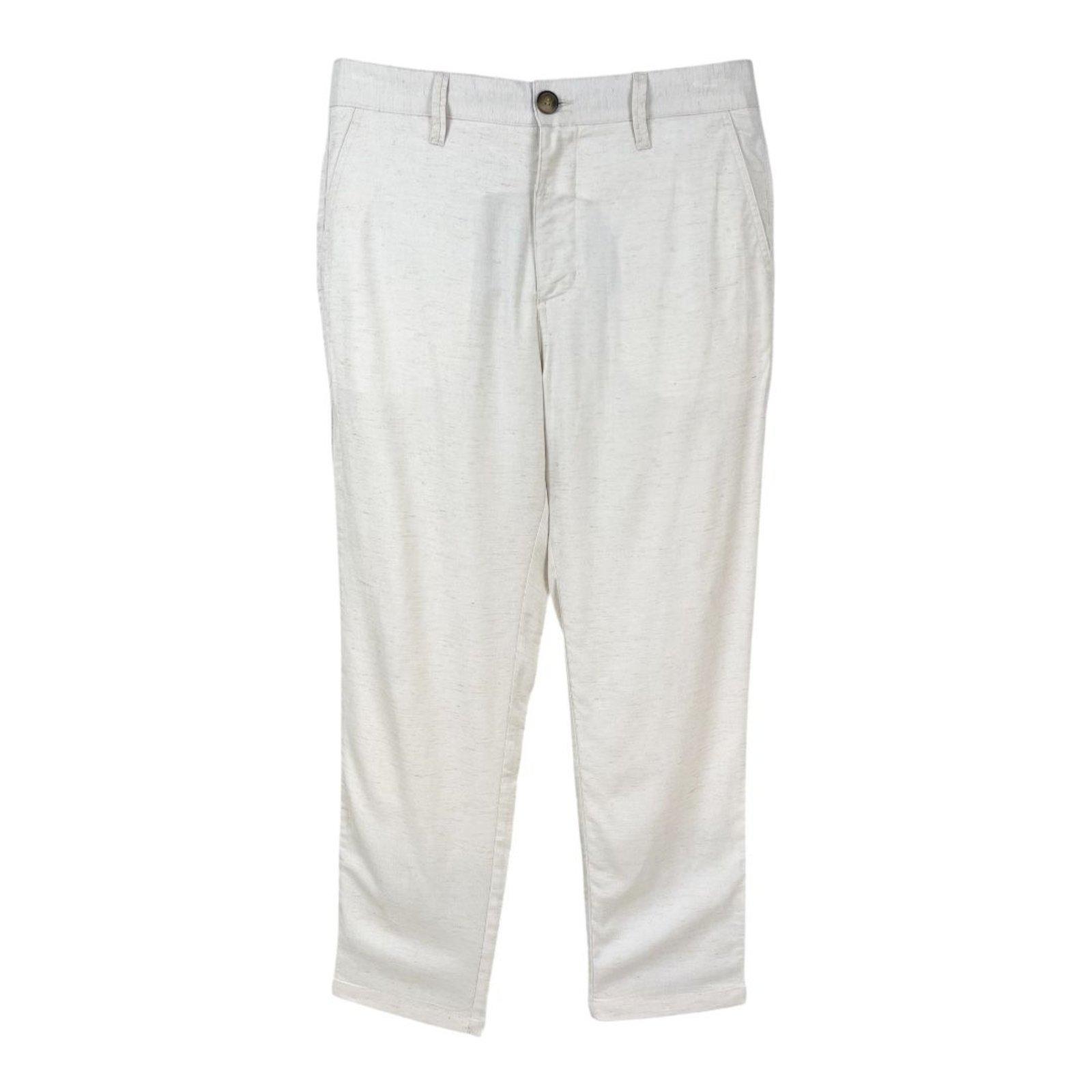 Calça Linho Colcci Bege Taupe