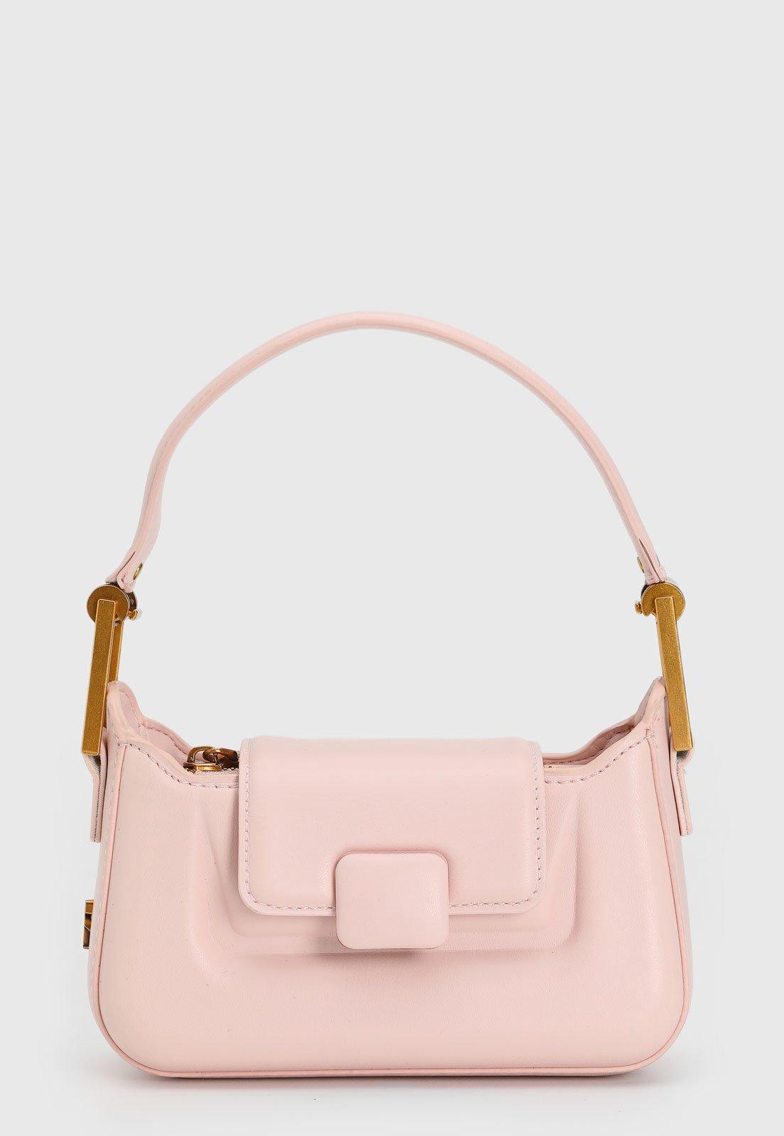 Bolsa Santa Lolla Tiracolo Alça Dupla Rosa