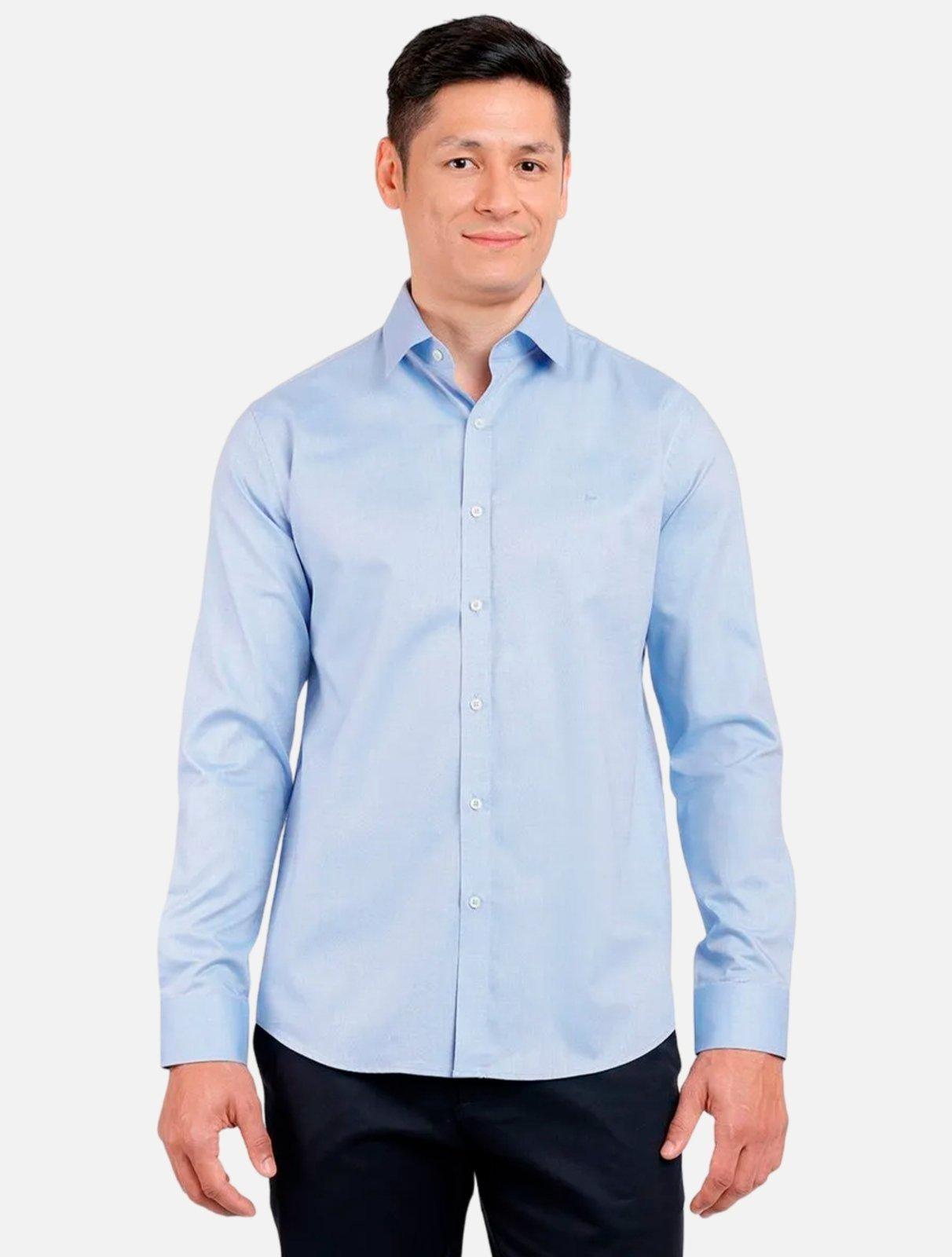 Camisa Aramis Slim Sarja Pima ML020725 Azul Claro