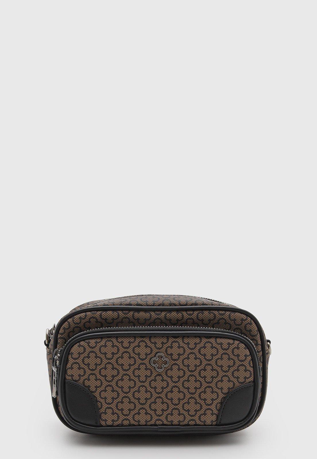 Bolsa Feminina Capodarte Compacta Estampa Animal Print Preto
