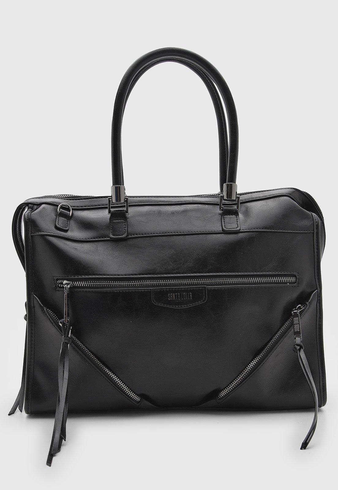 Bolsa Feminina Santa Lolla Clássica Preta