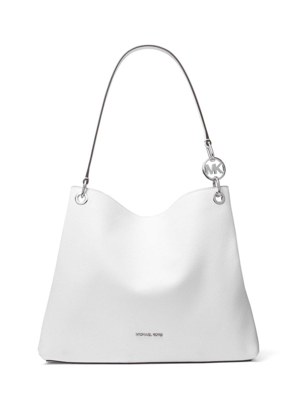 Bolsa tote christina grande de couro Bolsa tote christina grande de couro Optic white