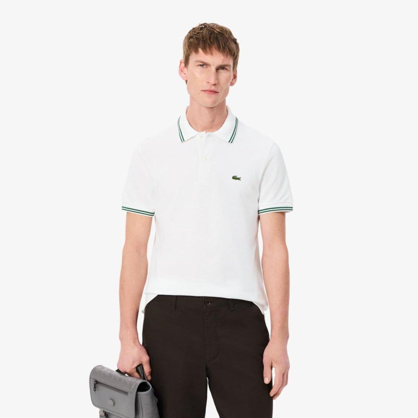 Camisa Polo Trim Accent L.12.12 Ajuste Regular Branco