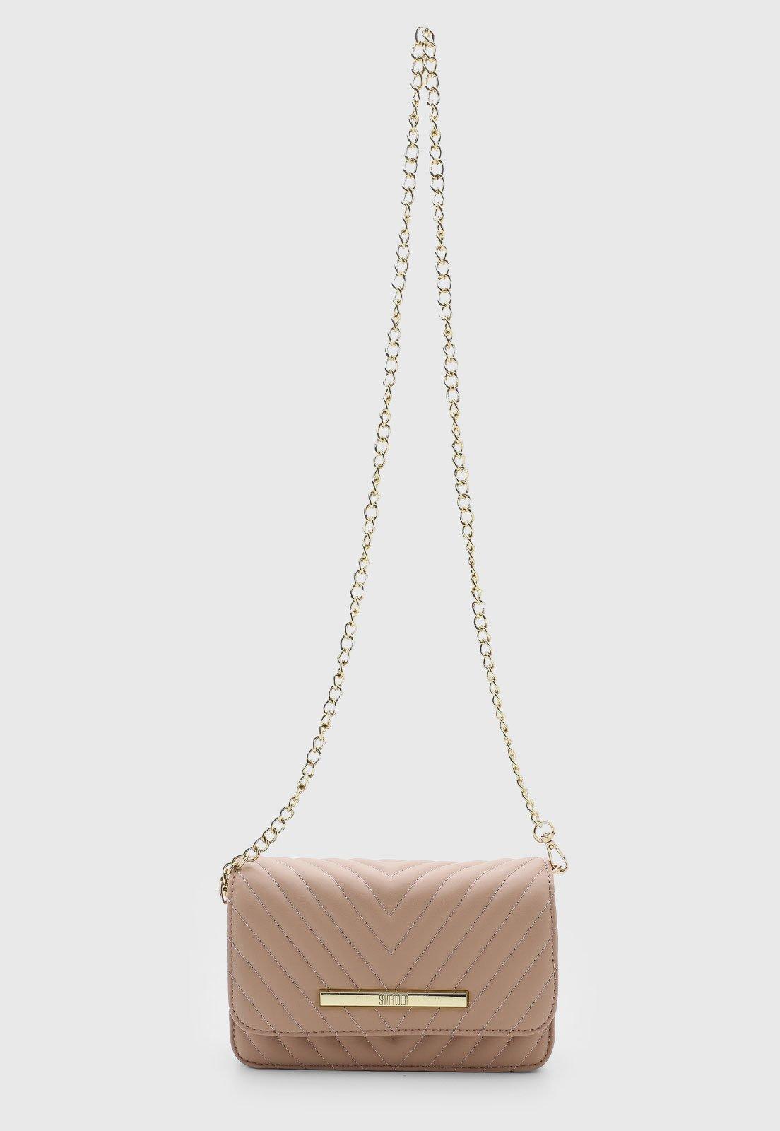 Bolsa Feminina Santa Lolla Matelassê Nude
