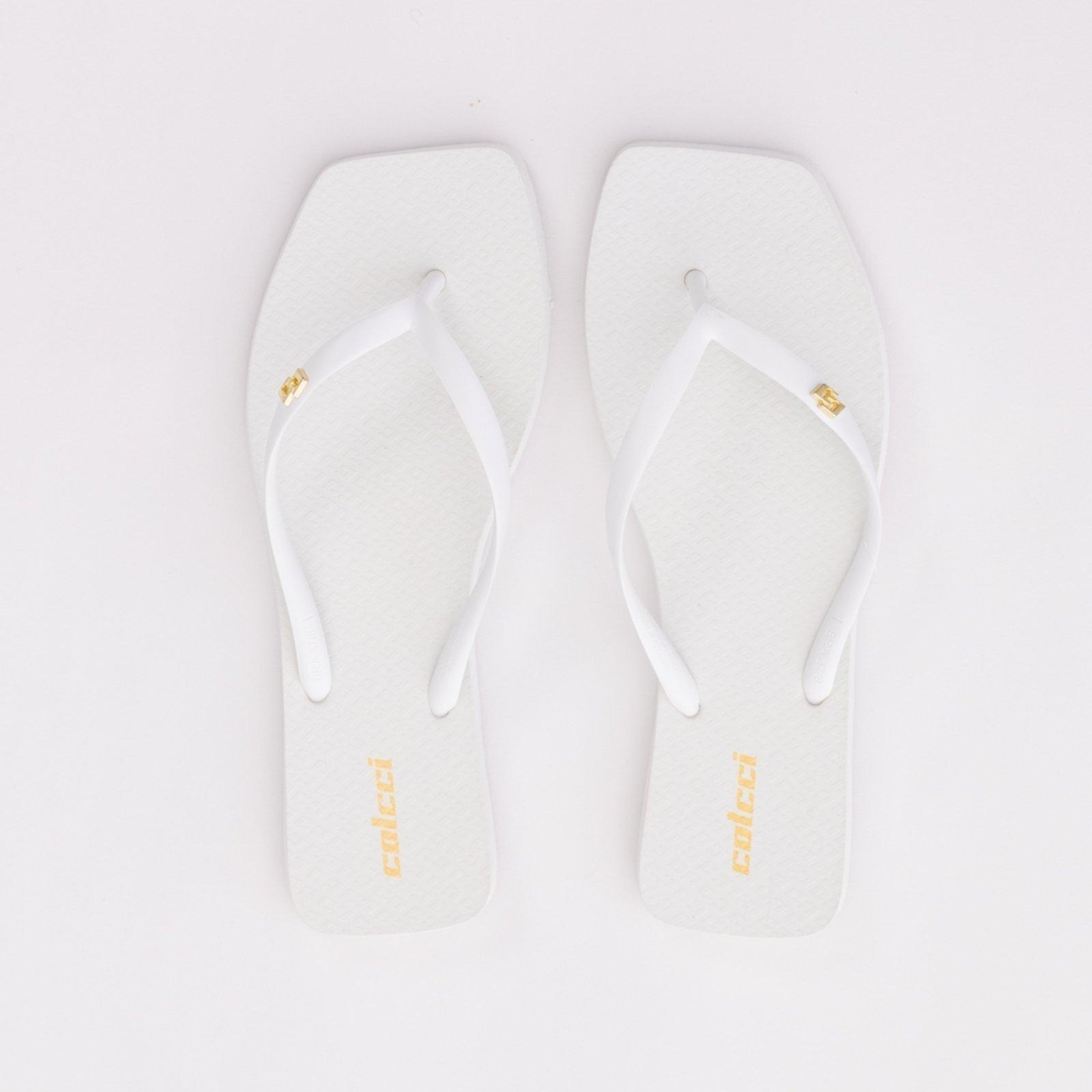 Chinelo Feminino Colcci Metal Branco