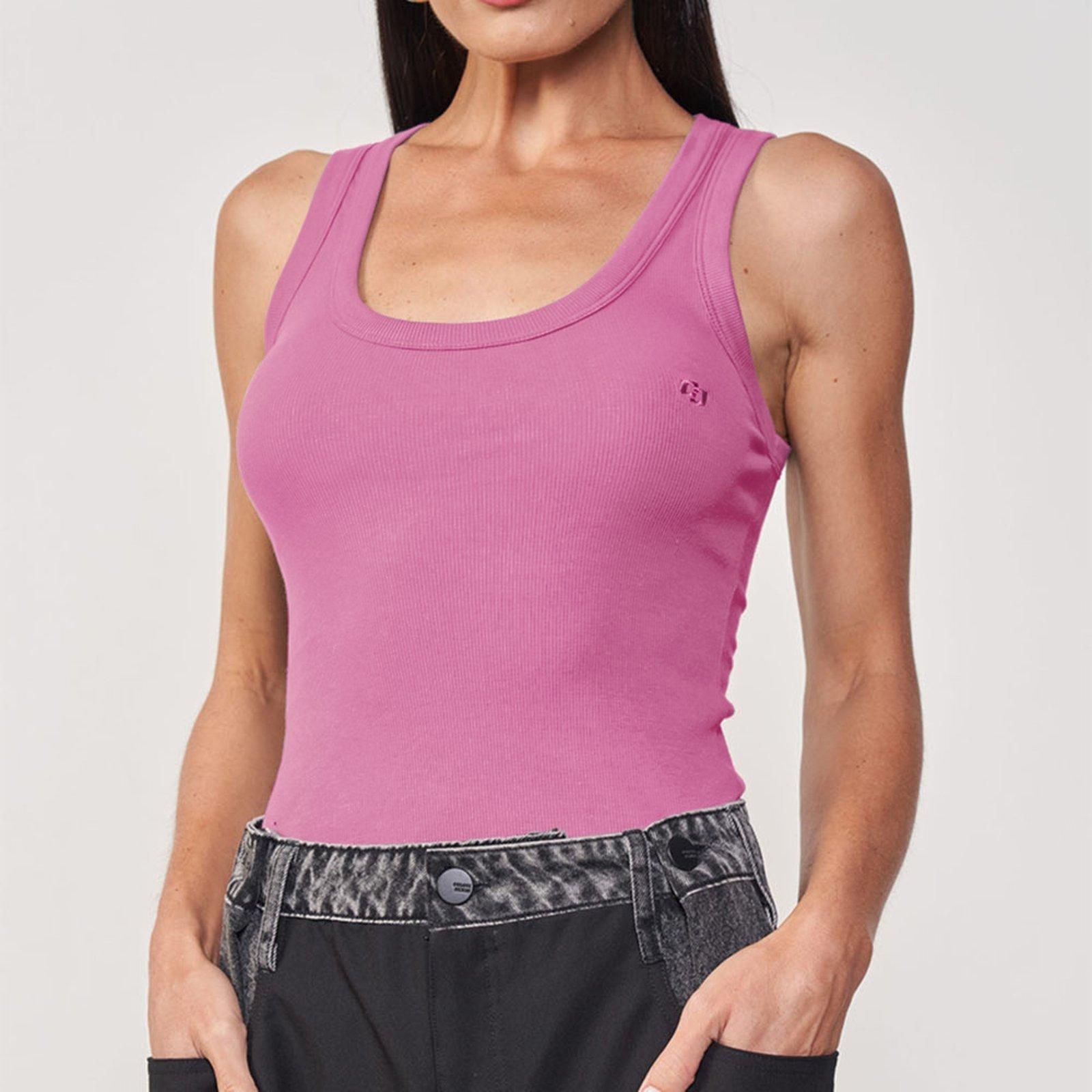 Regata Colcci Slim Canelada Pr26 Rosa Mon Amour Feminino
