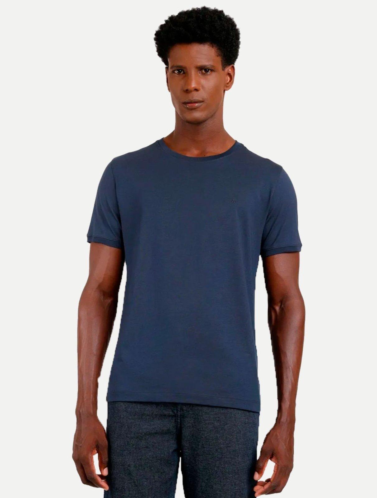Camiseta Aramis Regular Jersey Pima Surton Azul Marinho
