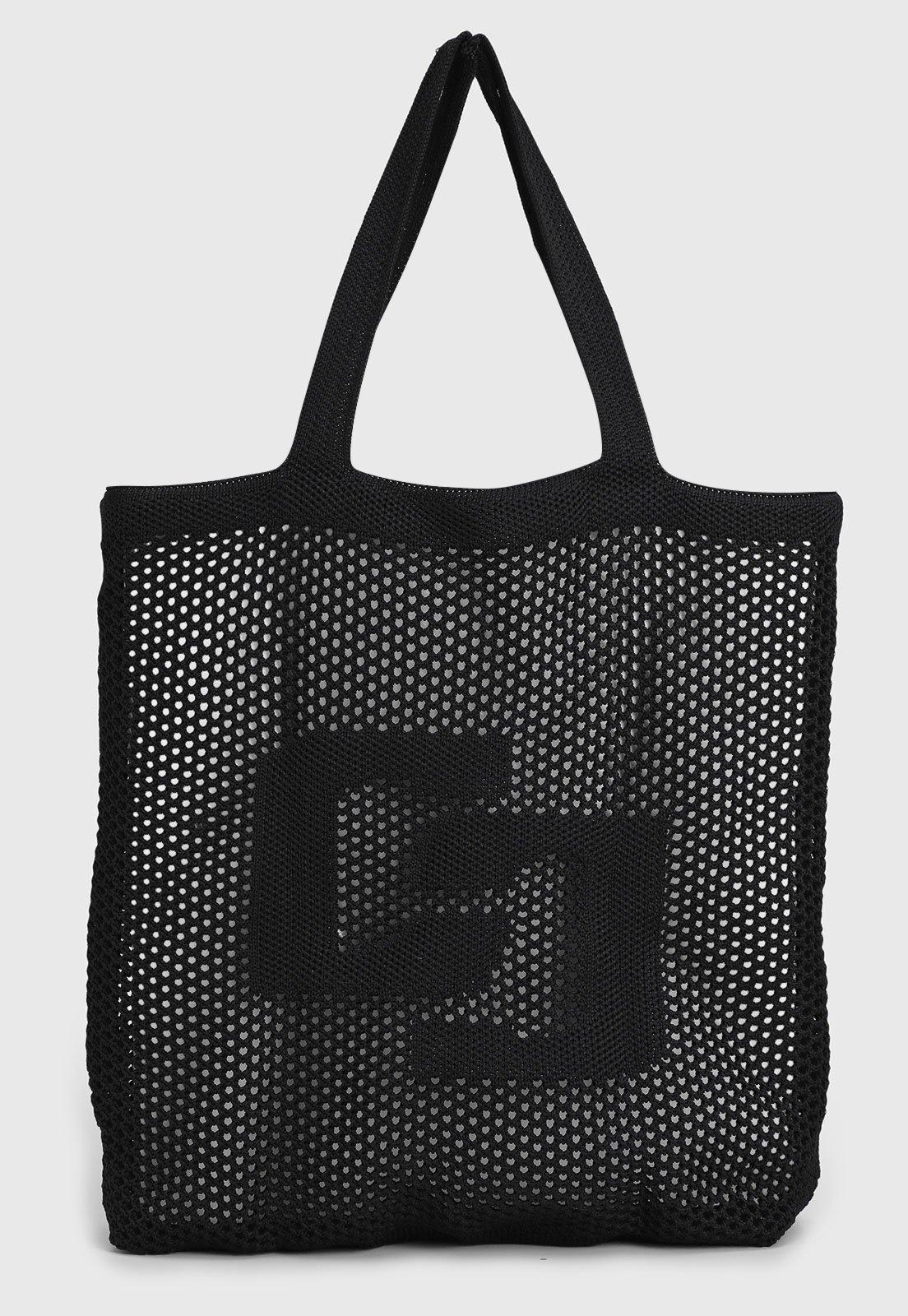 Bolsa Feminina Colcci Tela Vazado Preta