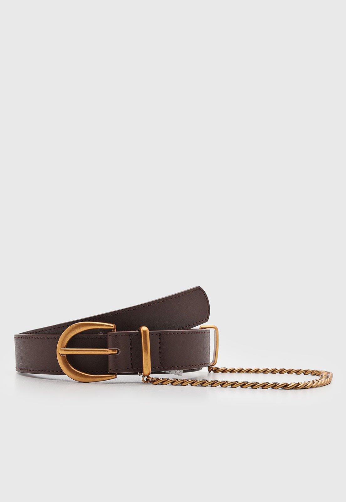 Cinto Feminino Santa Lolla Corrente Marrom