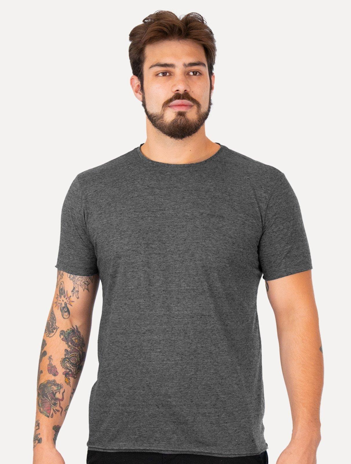 Camiseta John John Masculina Regular Single Basic Chumbo Mescla