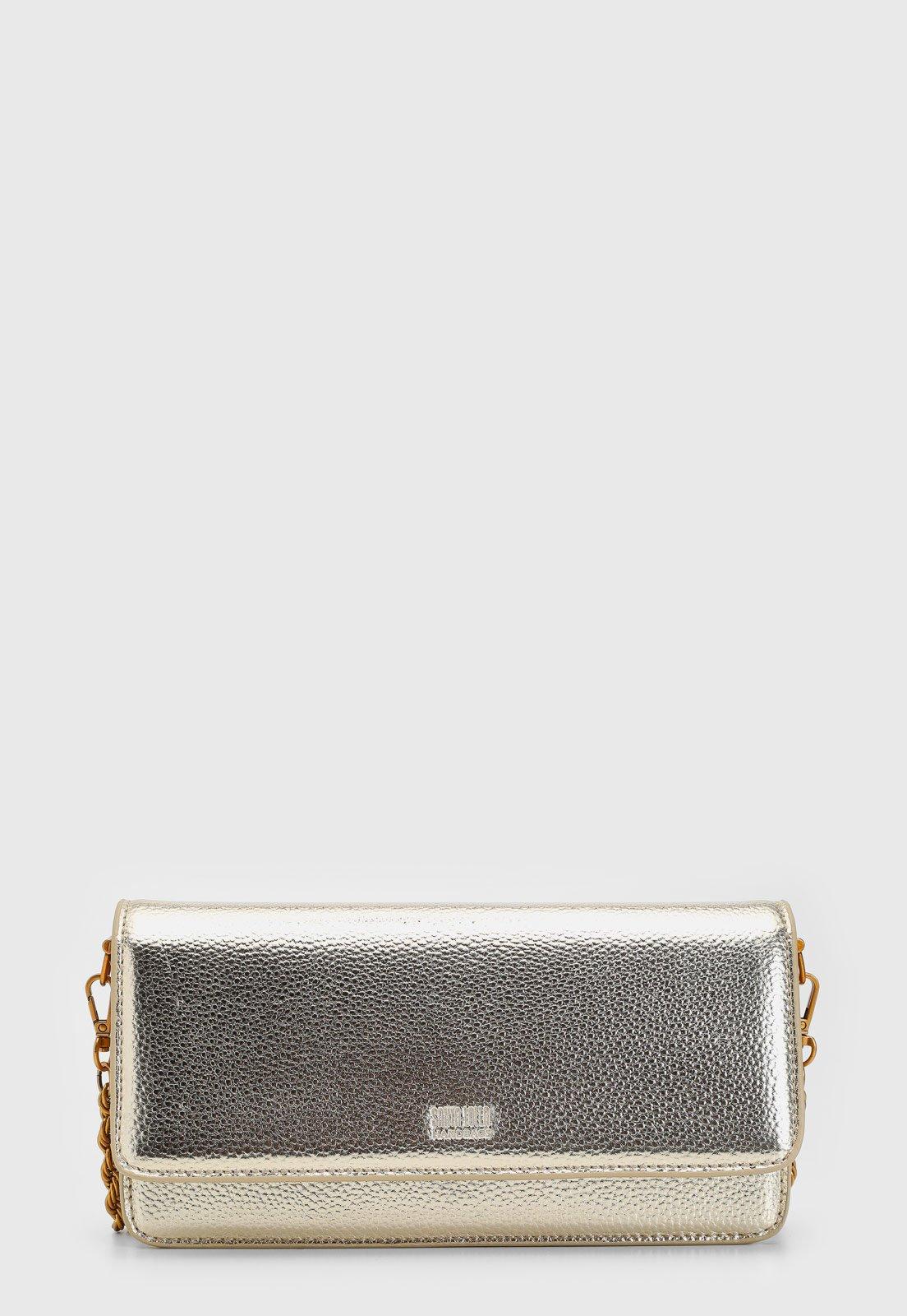 Bolsa Tiracolo Santa Lolla Alça Dupla Dourada