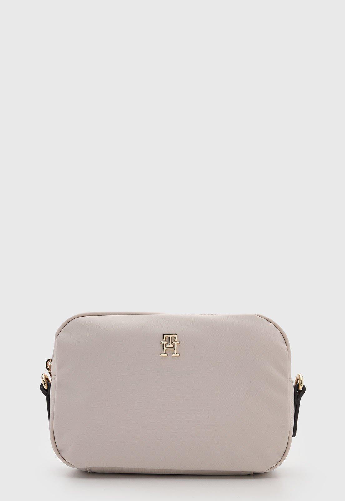Bolsa Tommy Hilfiger Retangular Alça Ajustável Bege