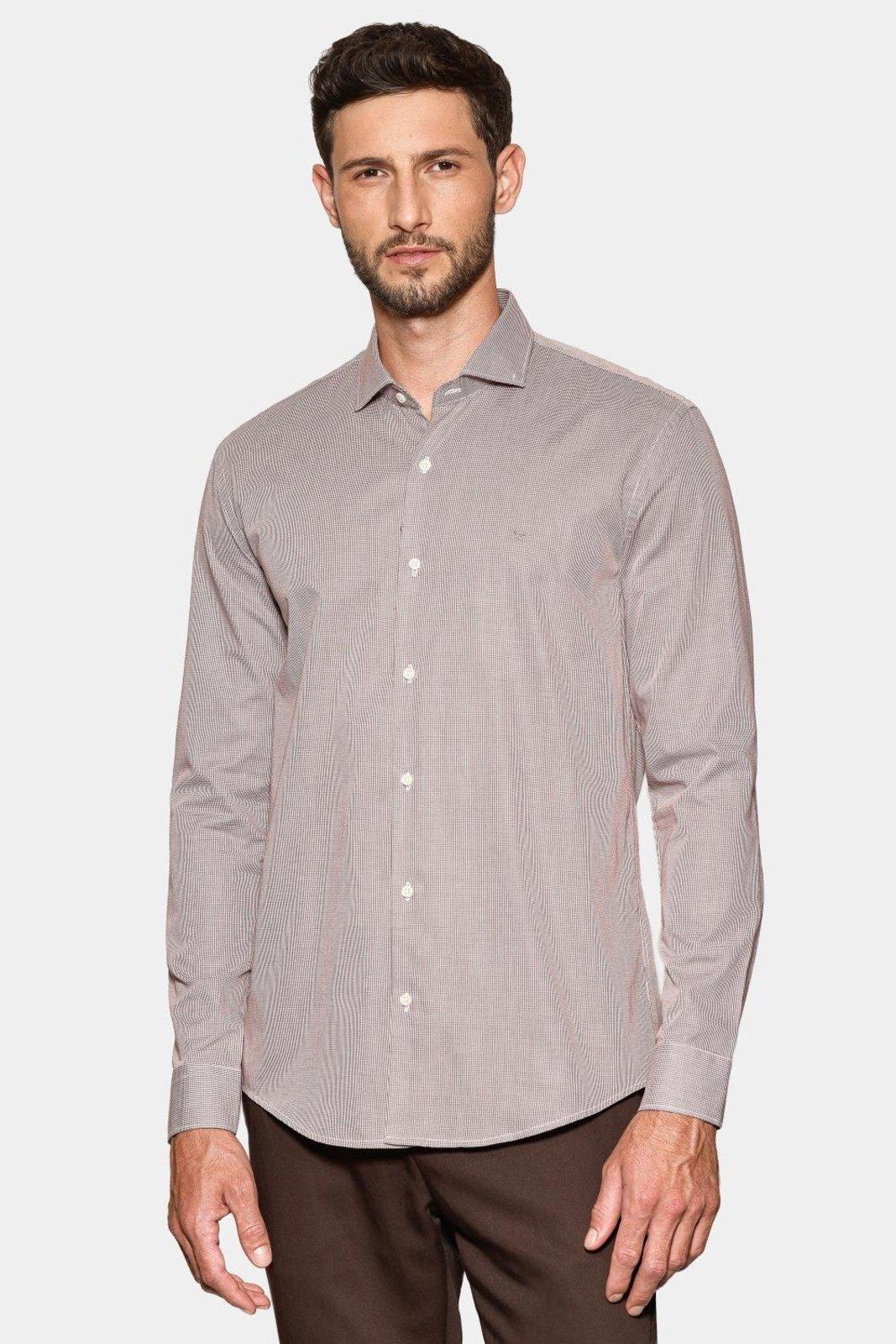 Camisa Aramis Manga Longa Slim Micro Xadrez