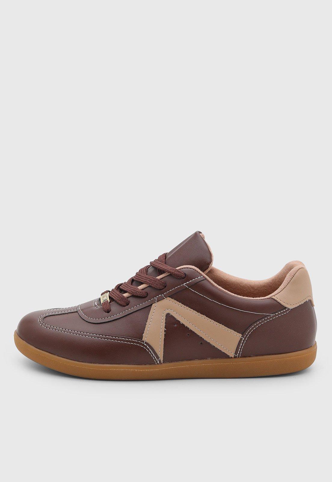 Tênis Feminino Vizzano Cano Baixo Marrom
