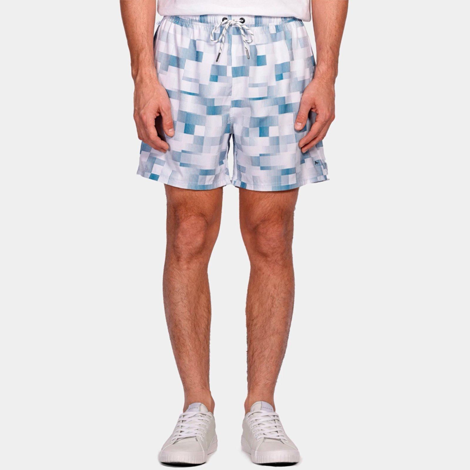 Short Aramis Estampado Pixel Pr26 Azul Masculino