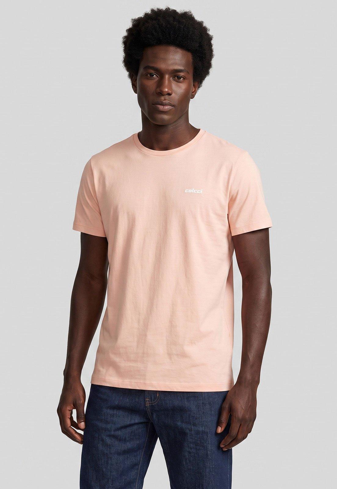 Camiseta Masculina Colcci Coral