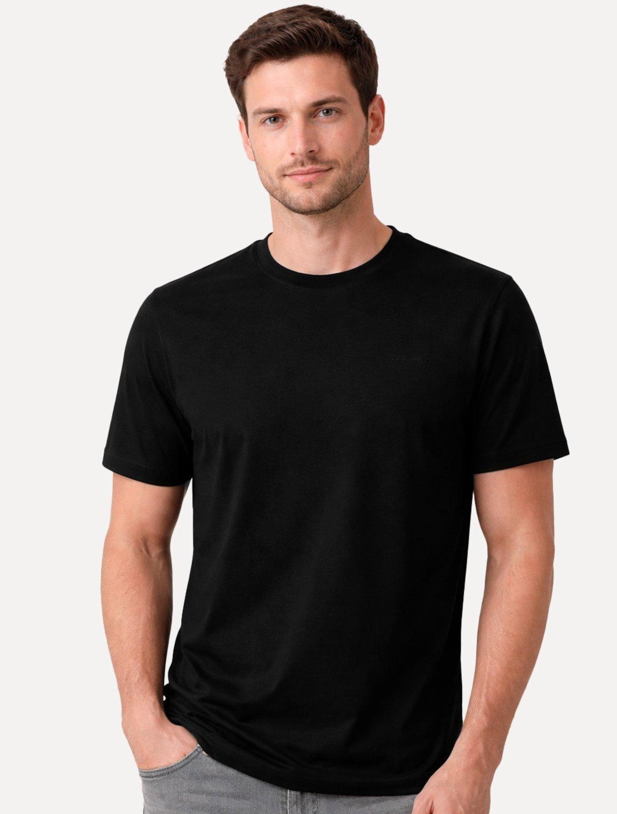 Camiseta John John Masculina Slim Fit Soft Preta
