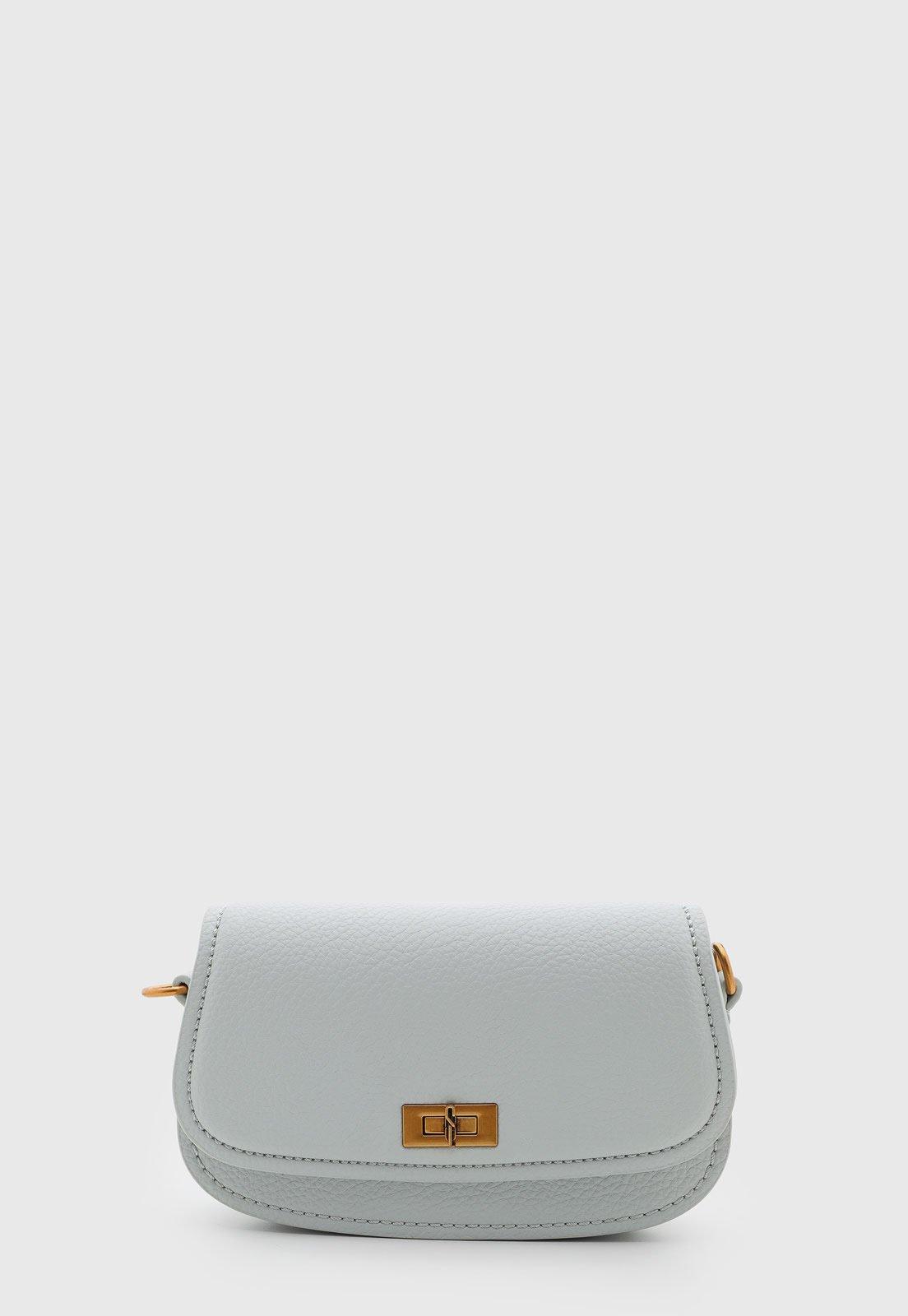 Bolsa Feminina Santa Lolla Pequena Texturizada Cinza