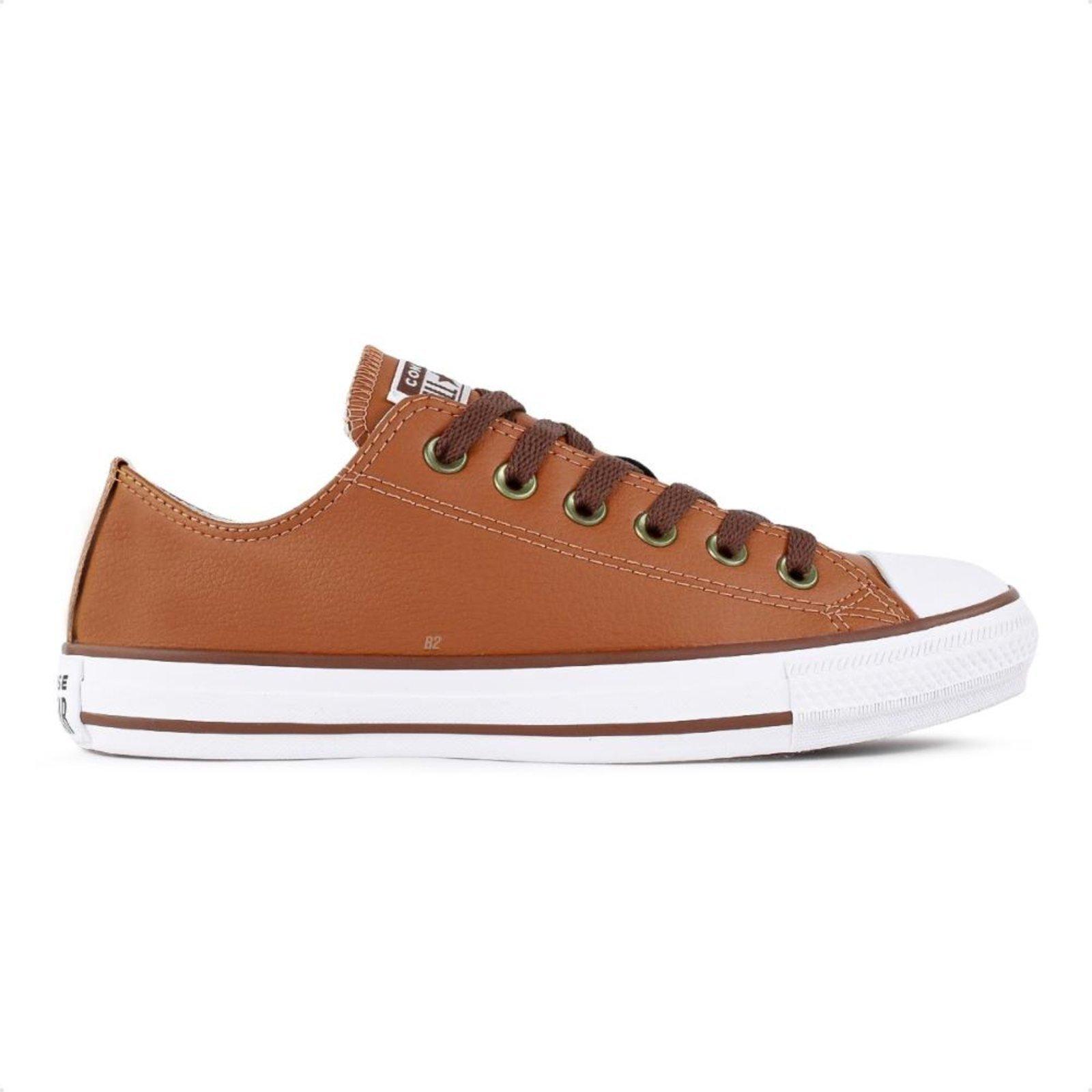 Tênis Converse All Star Chuck Taylor Cano Baixo Feminino Marrom