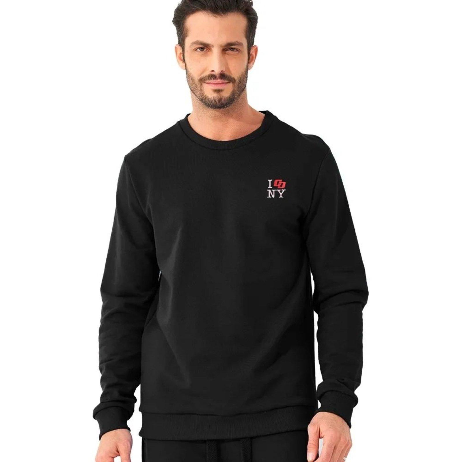Moletom Colcci NY Slim Ou24 Preto Masculino