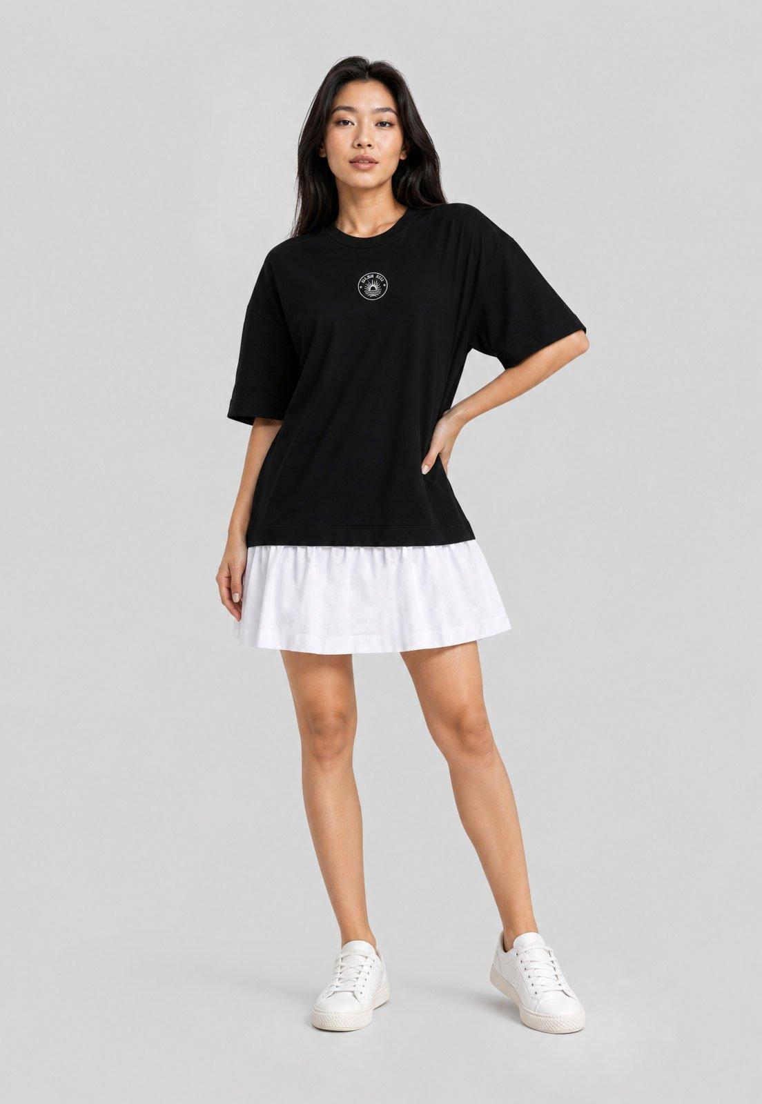 Vestido FARM Detalhe Algodão Preto