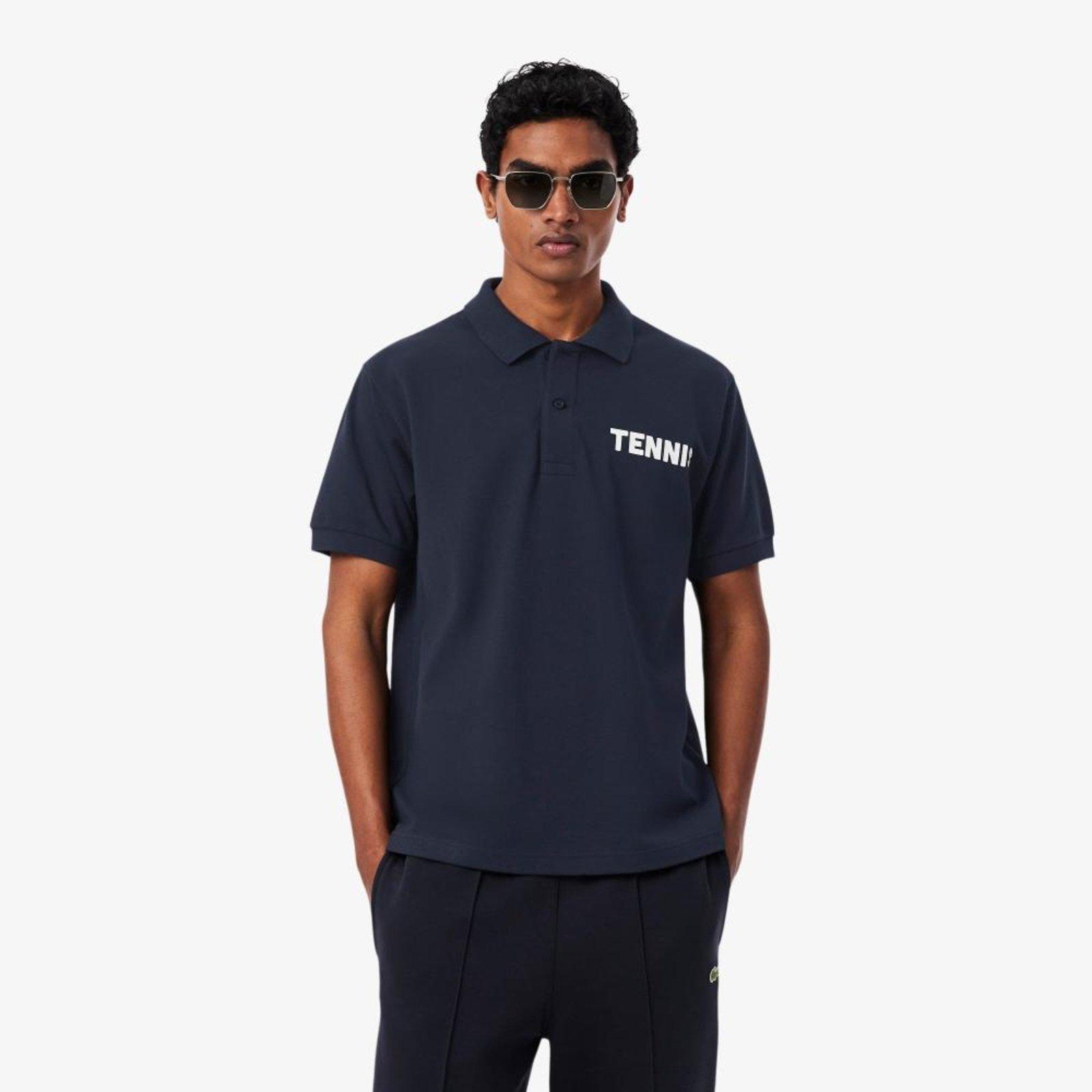 Polo Petit Piqué de Modelagem Clássica com Estampa Preto