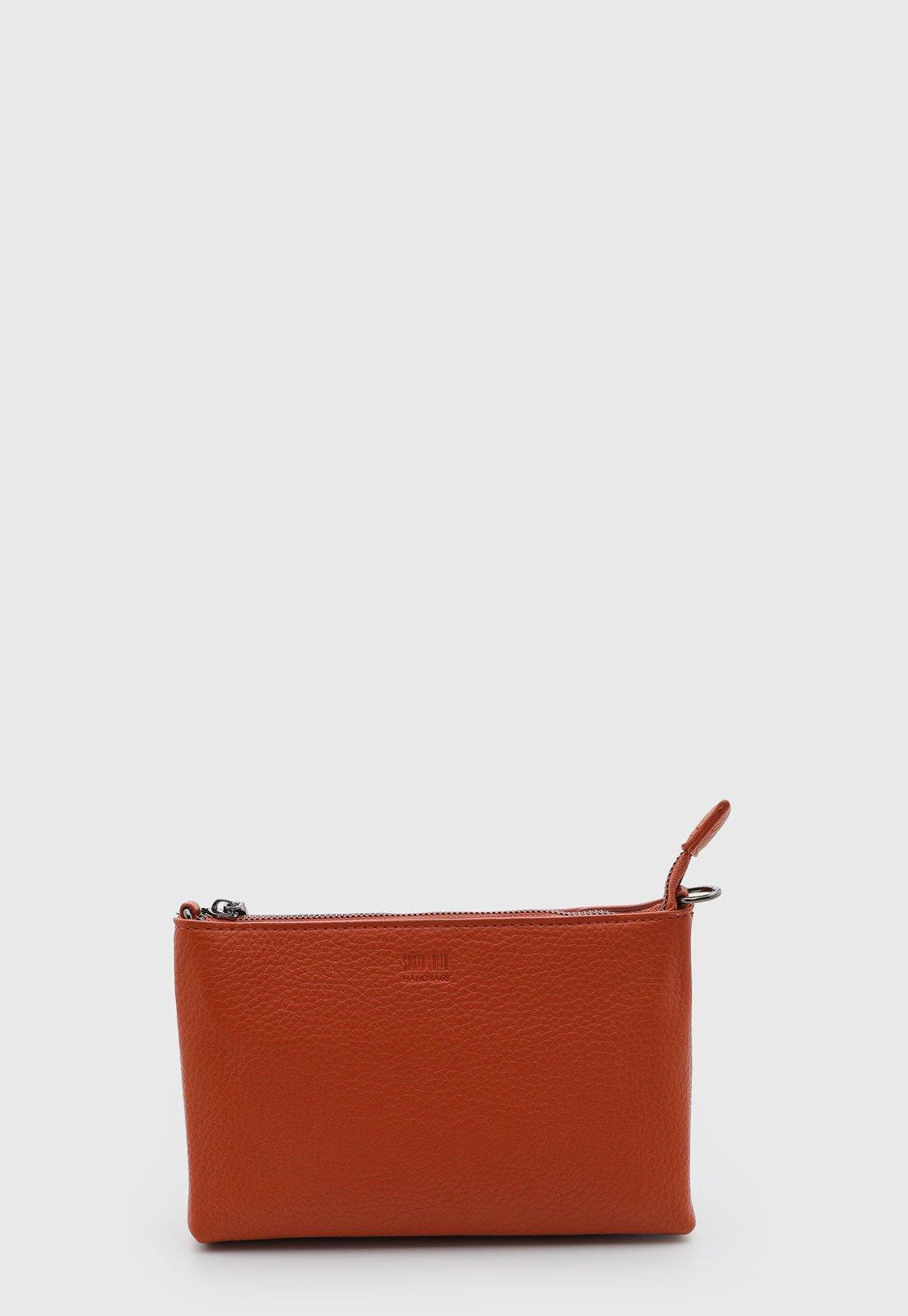 Bolsa Feminina Santa Lolla Pequena Texturizada Laranja