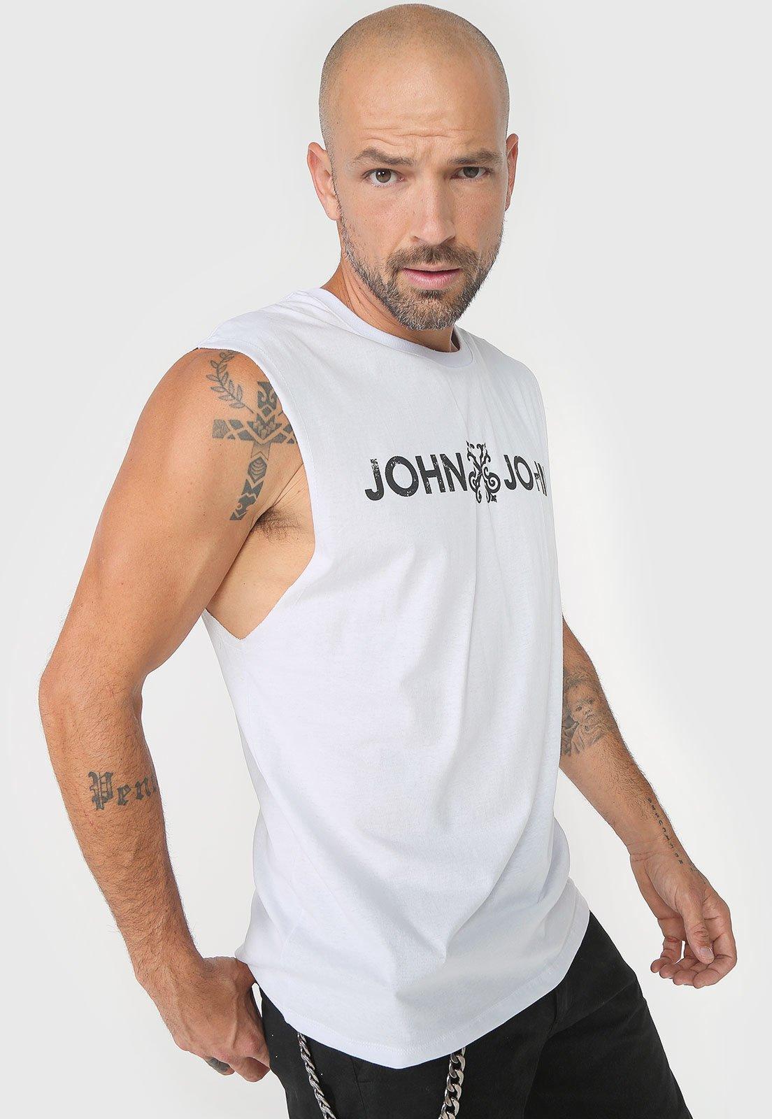 Regata John John Logo Branca