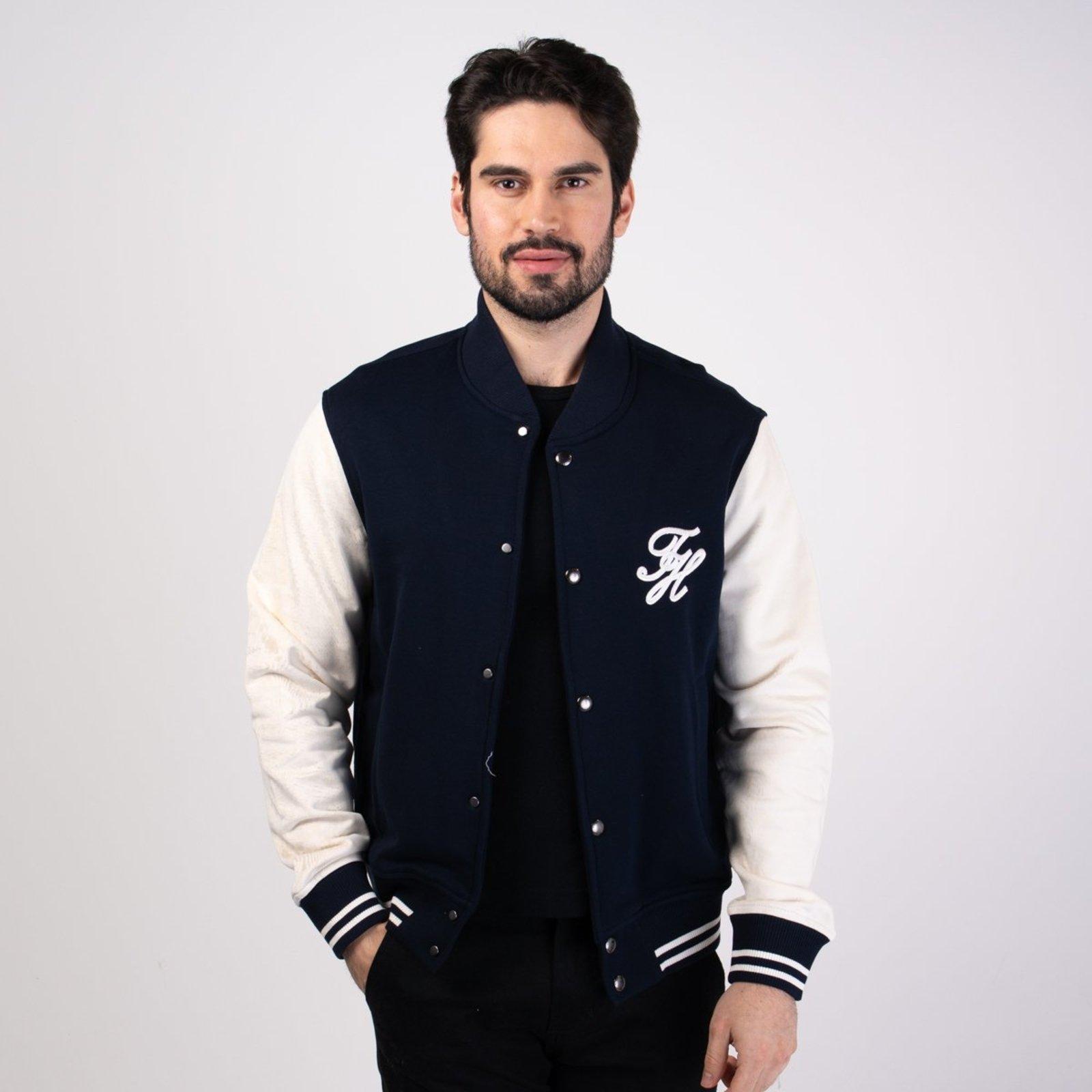 Jaqueta Tommy Hilfiger College Block Preto