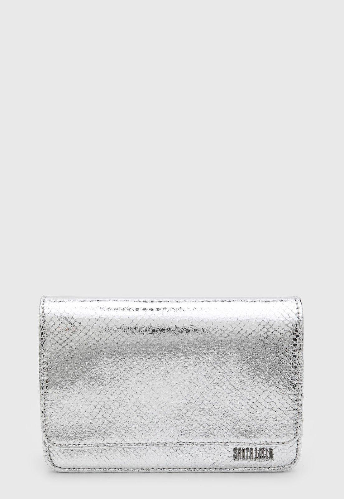 Bolsa Clutch Santa Lolla Prata