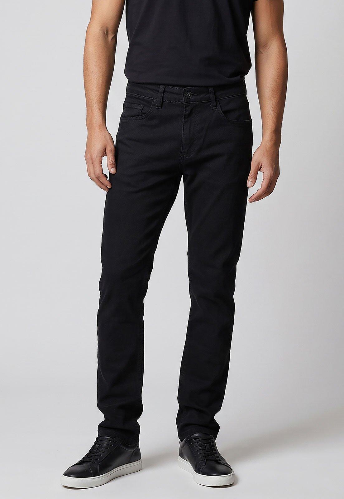 Calça Jeans Masculina Aramis Reta Preta