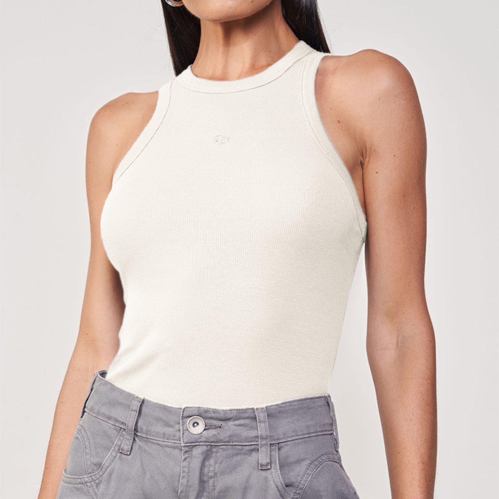 Regata Colcci Canelada In25 Off White Feminino